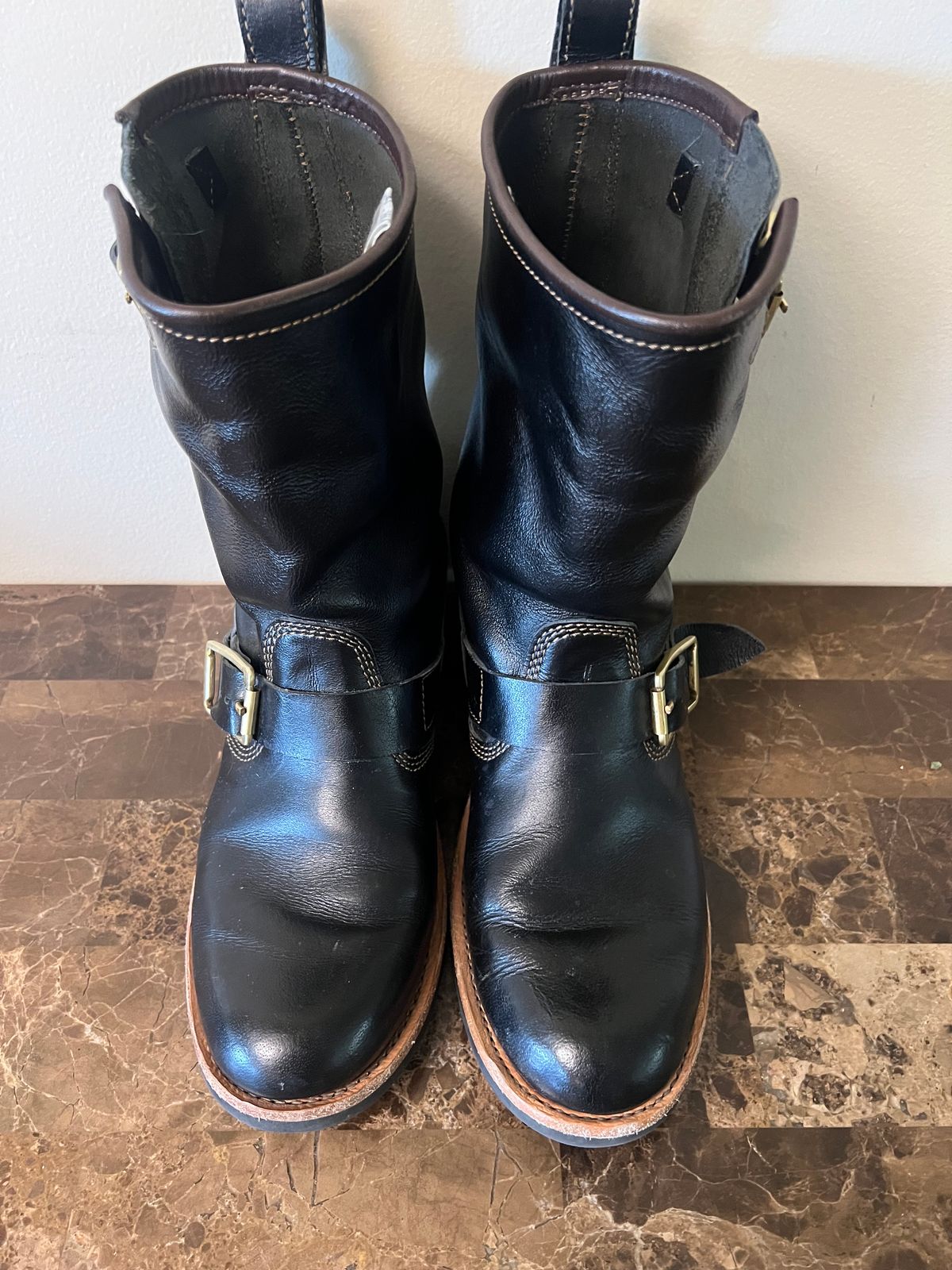 Photo by 216octopus on April 30, 2025 of the Craft & Glory Engineer Boots 2.0 in Full-Grain Buffalo Leather.