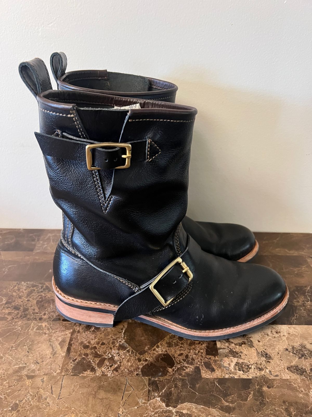 Photo by 216octopus on April 30, 2025 of the Craft & Glory Engineer Boots 2.0 in Full-Grain Buffalo Leather.