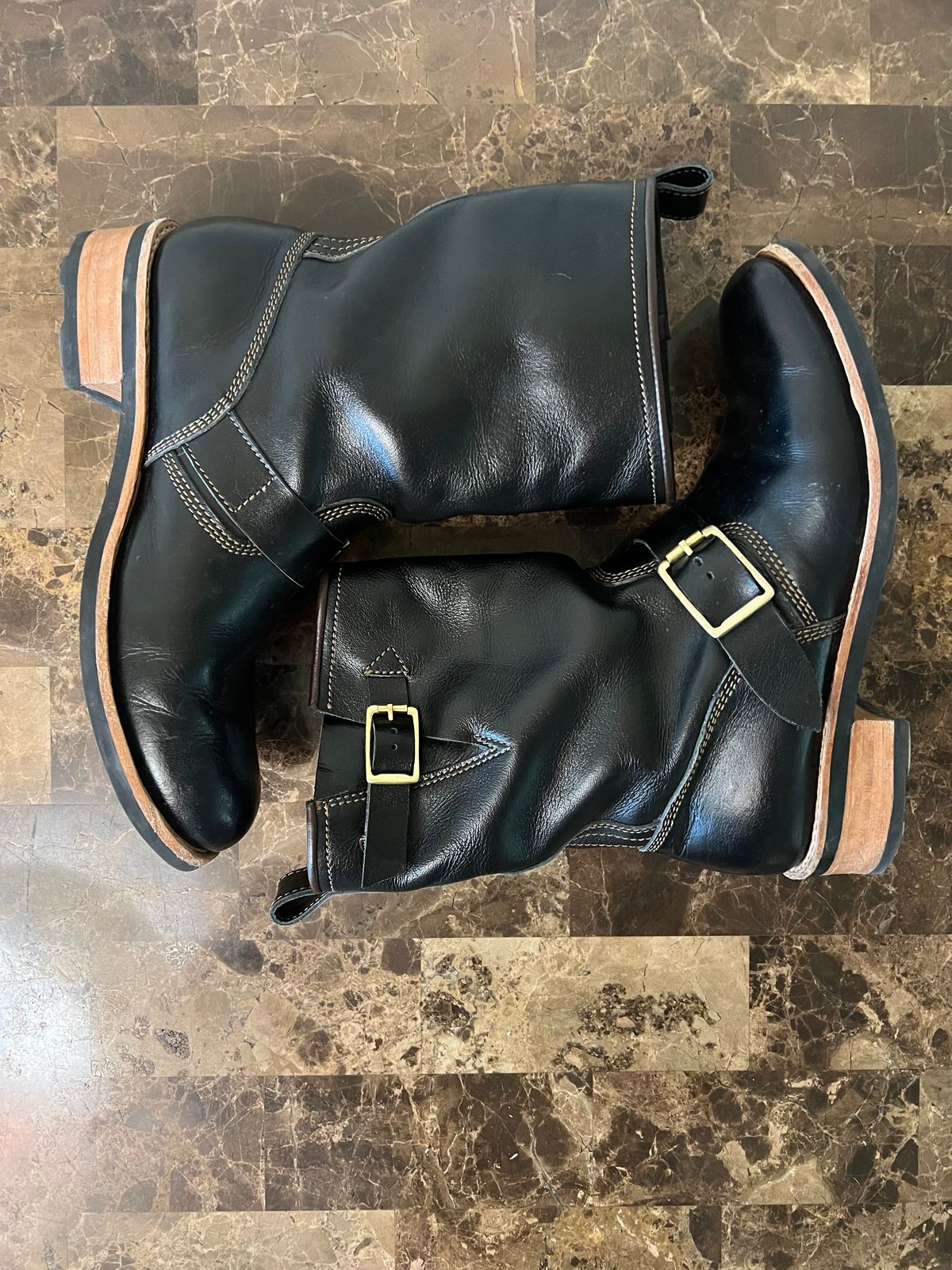 Photo by 216octopus on April 30, 2025 of the Craft & Glory Engineer Boots 2.0 in Full-Grain Buffalo Leather.