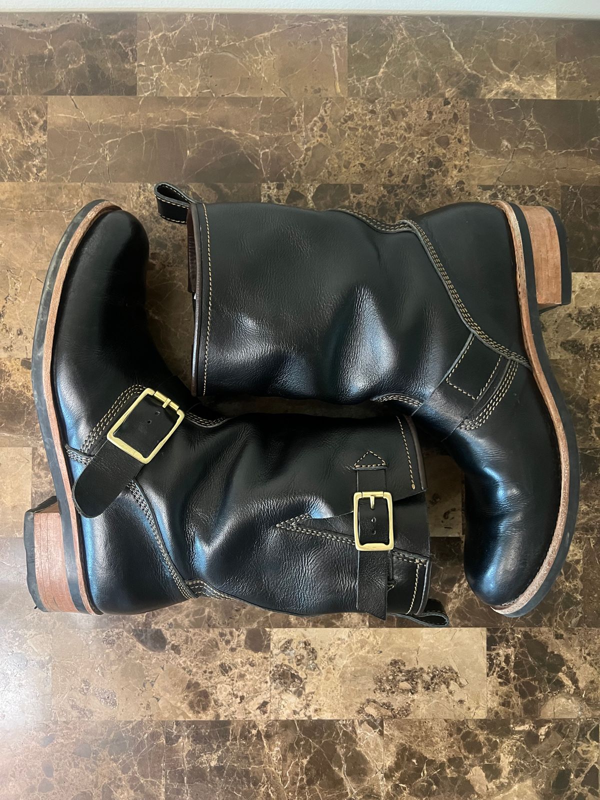 Photo by 216octopus on May 30, 2025 of the Craft & Glory Engineer Boots 2.0 in Full-Grain Buffalo Leather.