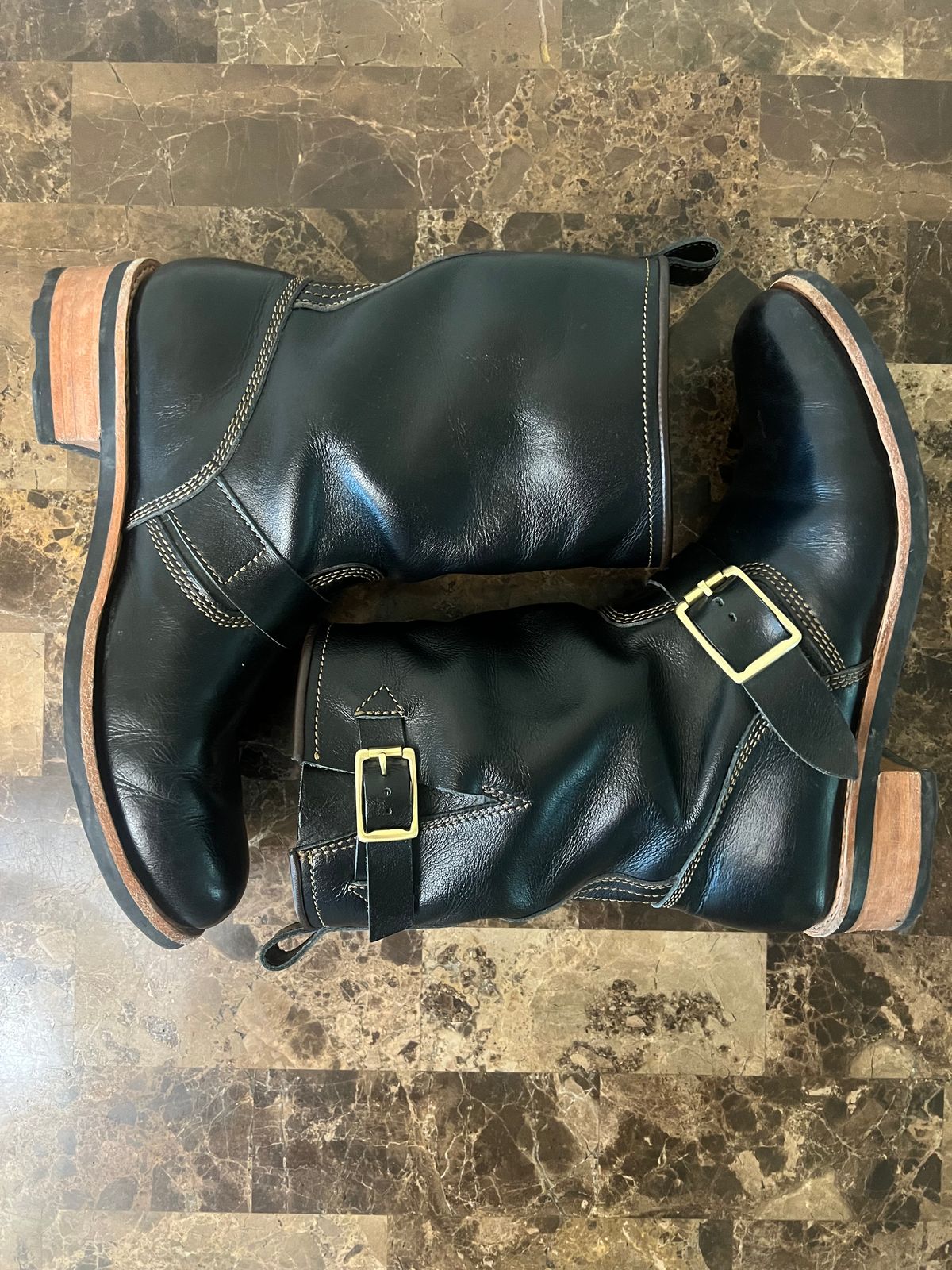 Photo by 216octopus on May 30, 2025 of the Craft & Glory Engineer Boots 2.0 in Full-Grain Buffalo Leather.