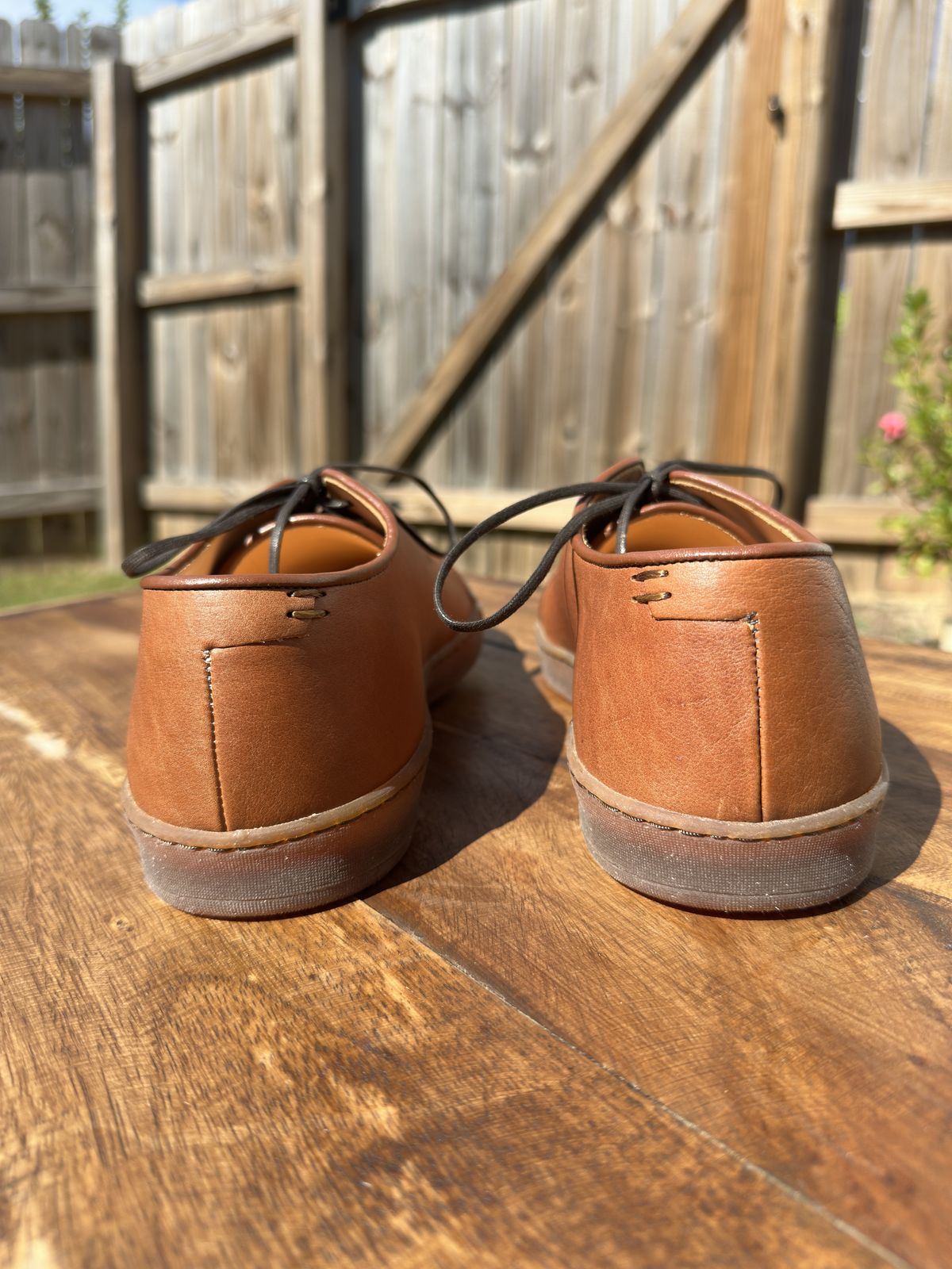 Photo by amac16 on October 1, 2025 of the Crown Northampton Harlestone in Olive Oil Tan Horween Buffalo.