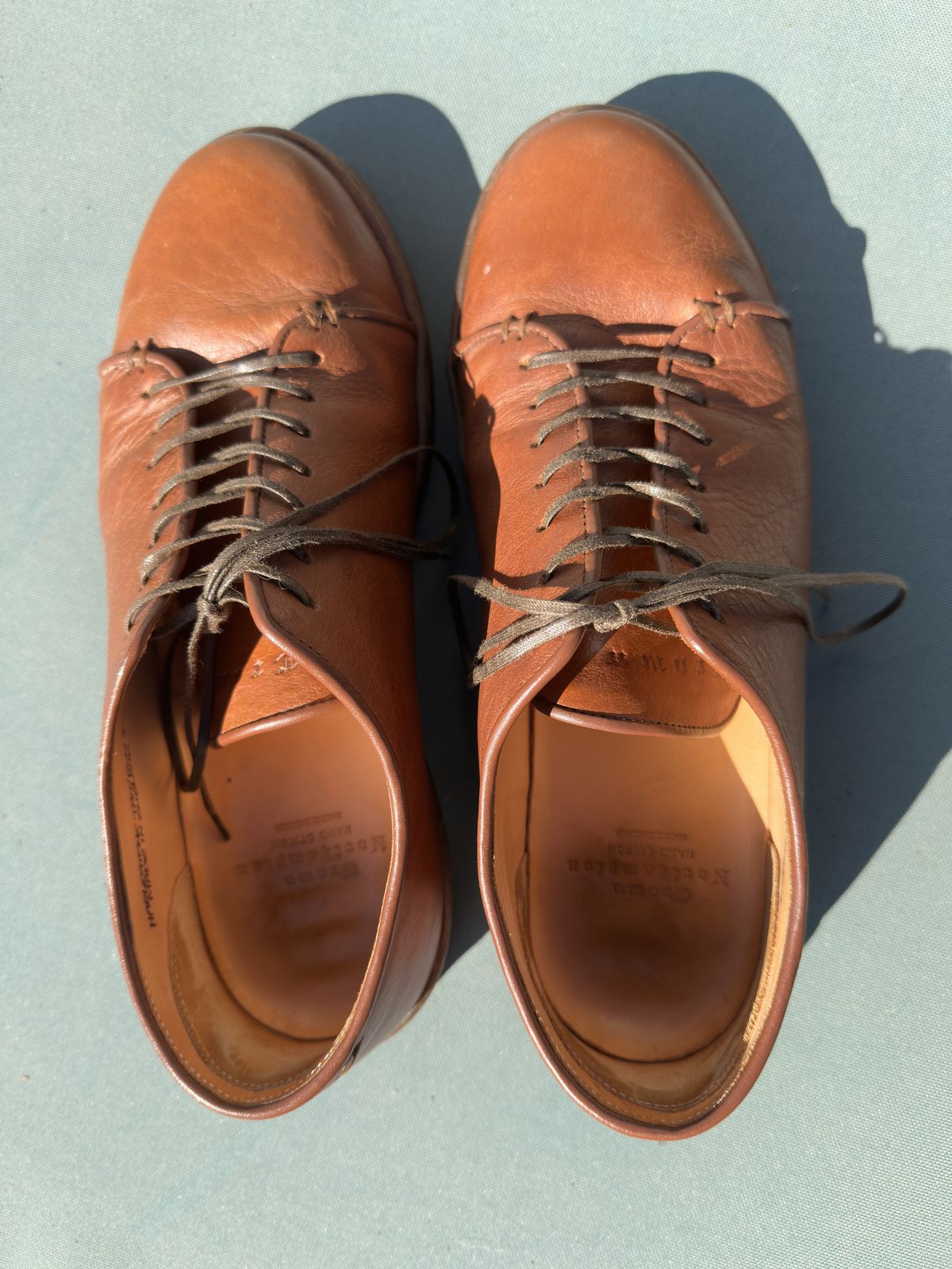 Photo by amac16 on December 3, 2025 of the Crown Northampton Harlestone in Olive Oil Tan Horween Buffalo.