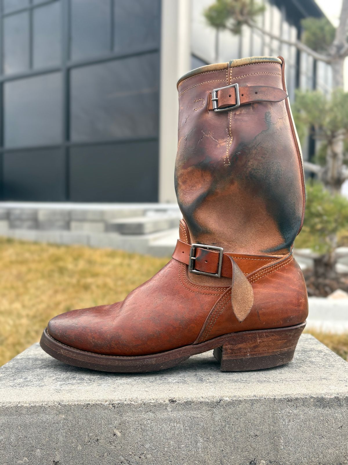 Photo by leafjar77 on March 5, 2026 of the Unsung U 22-2 Engineer Boot in Maryam Natural Rovescio Sego.