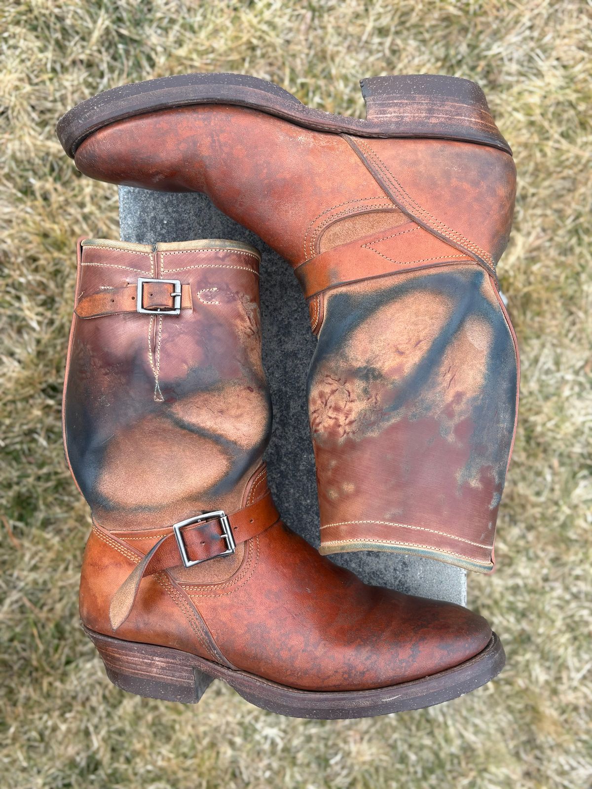 Photo by leafjar77 on March 5, 2026 of the Unsung U 22-2 Engineer Boot in Maryam Natural Rovescio Sego.