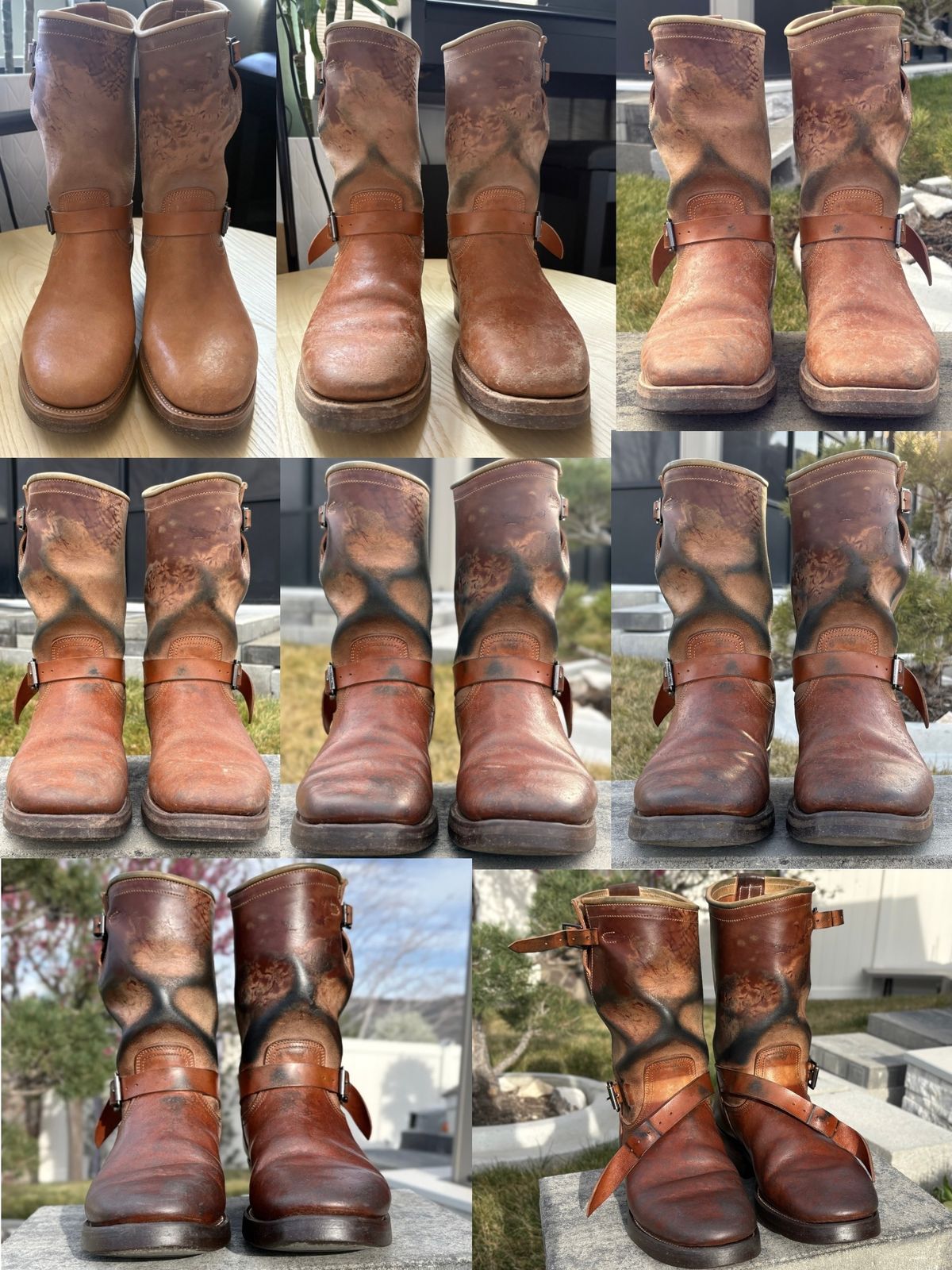 Photo by leafjar77 on April 2, 2026 of the Unsung U 22-2 Engineer Boot in Maryam Natural Rovescio Sego.