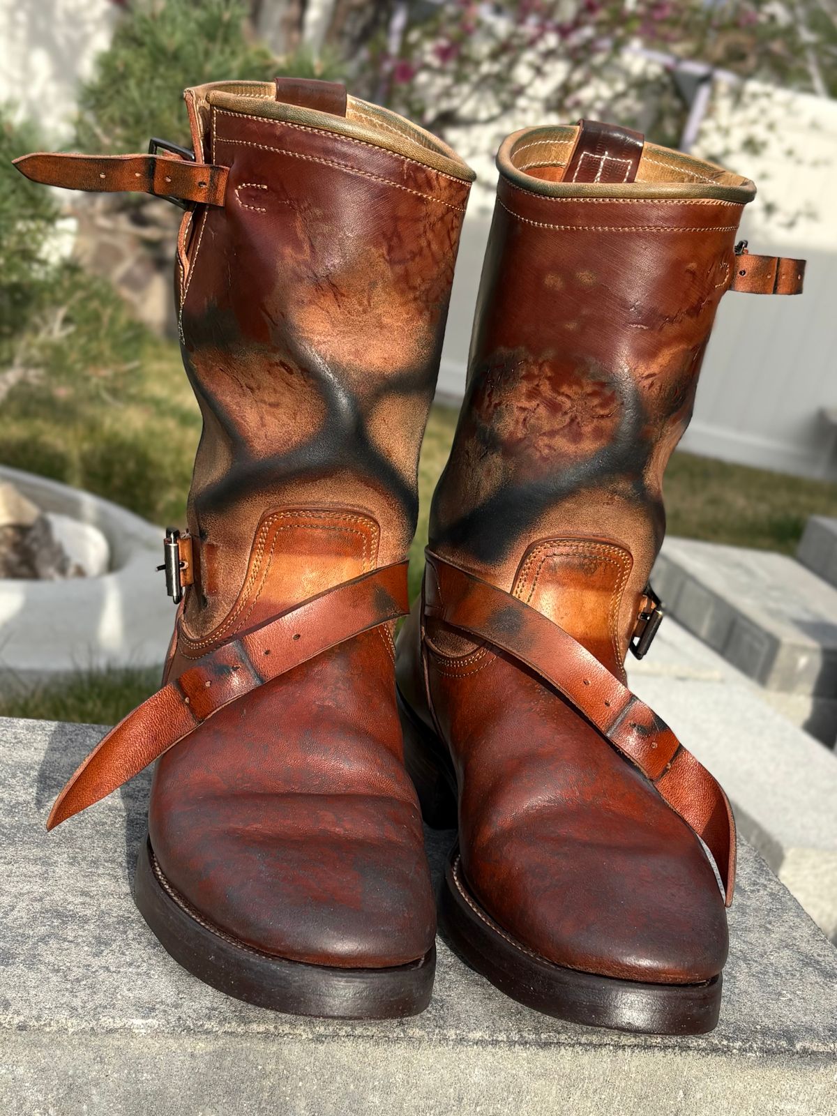 Photo by leafjar77 on March 30, 2026 of the Unsung U 22-2 Engineer Boot in Maryam Natural Rovescio Sego.