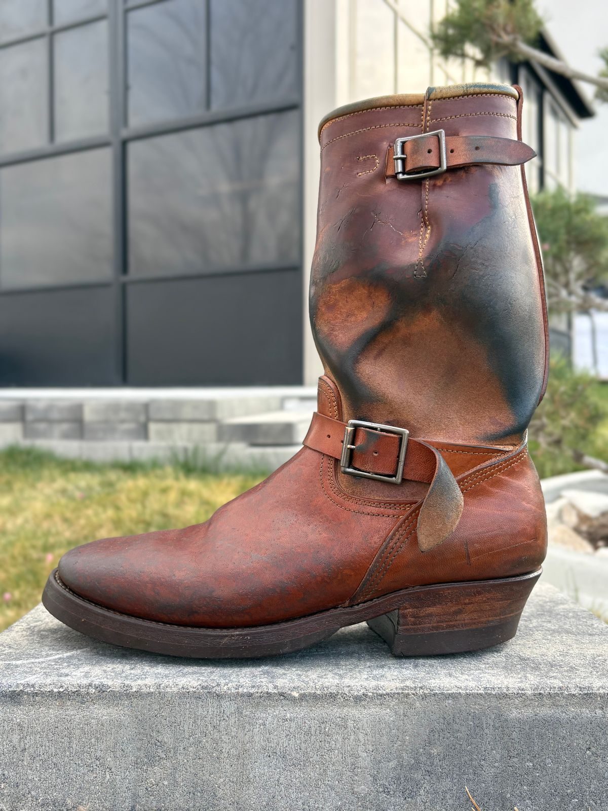 Photo by leafjar77 on March 30, 2026 of the Unsung U 22-2 Engineer Boot in Maryam Natural Rovescio Sego.