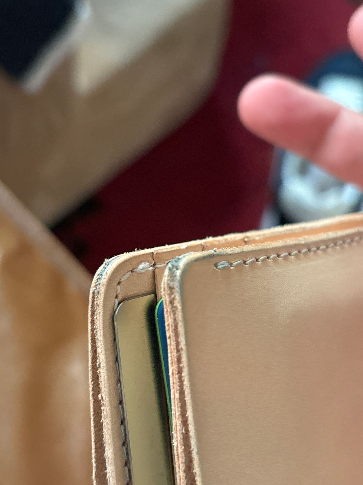Photo by ryantaylor1115 on October 1, 2024 of the Pigeon Tree Natural Vegtan Bifold Wallet in Unknown Natural Veg Tan.