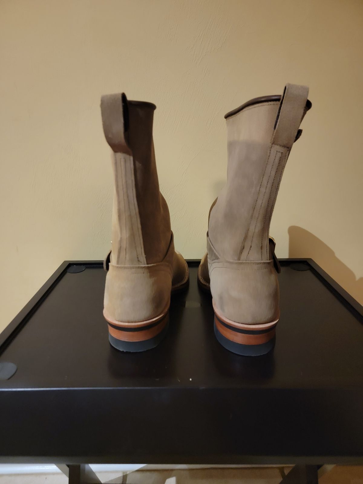 Photo by Tridog on October 1, 2025 of the Nicks Brakeman in Brown CXL Roughout.