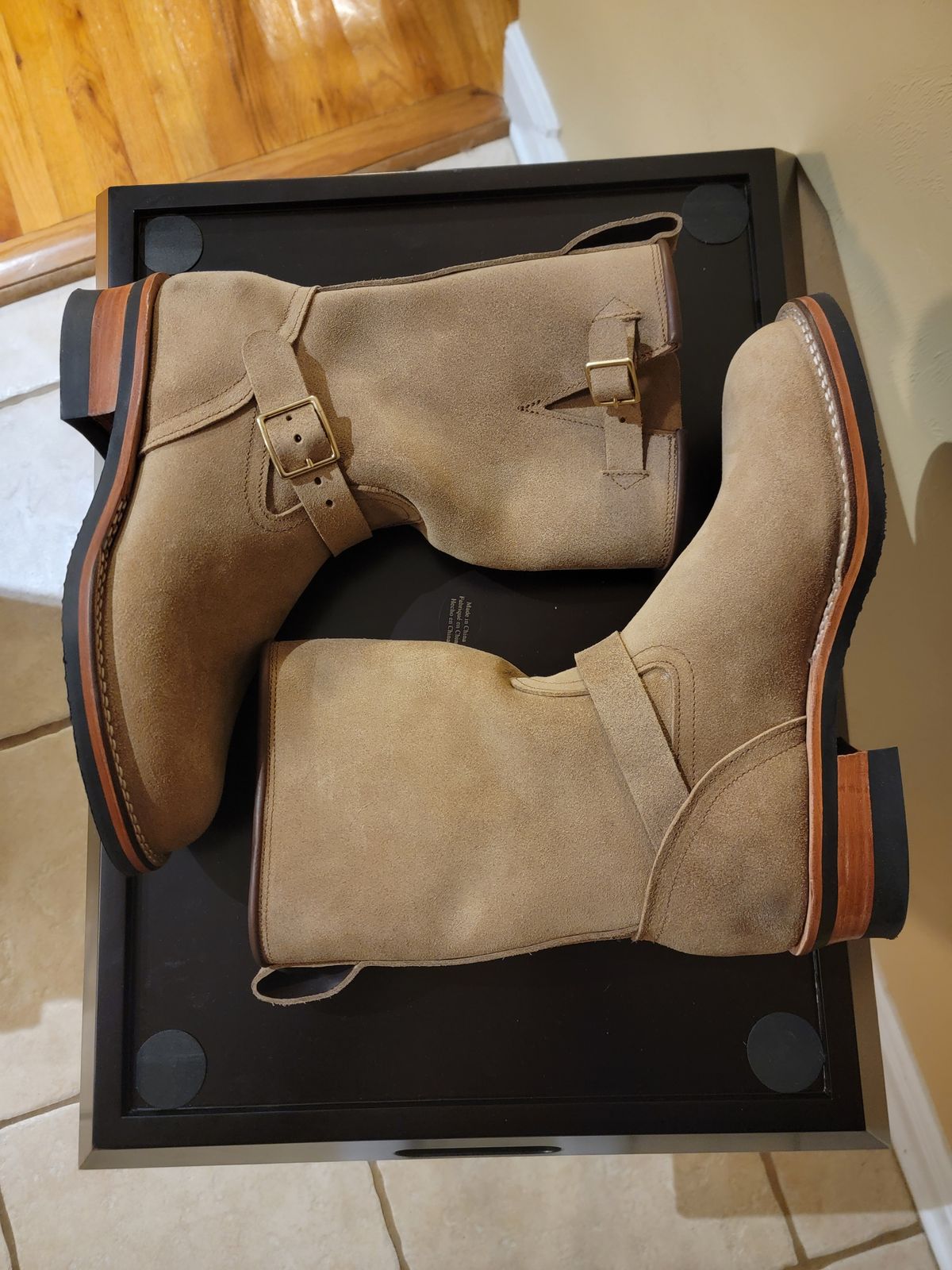 Photo by Tridog on October 1, 2025 of the Nicks Brakeman in Brown CXL Roughout.