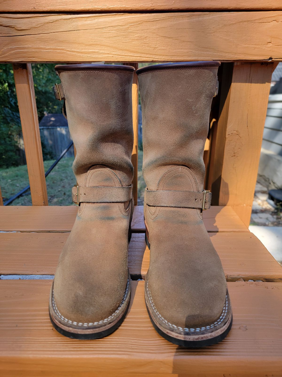 Photo by Tridog on November 1, 2025 of the Nicks Brakeman in Brown CXL Roughout.