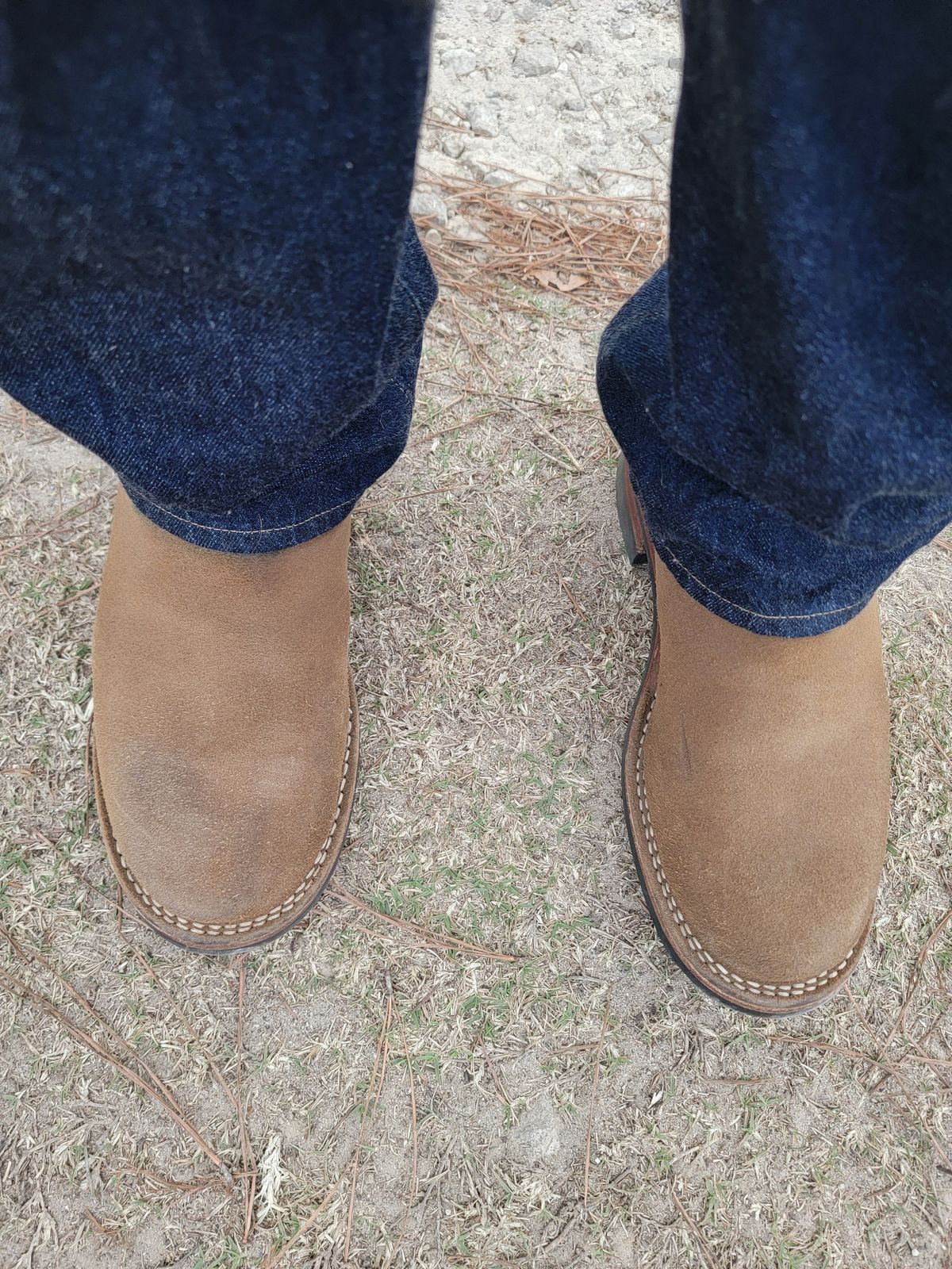 Photo by Tridog on December 1, 2025 of the Nicks Brakeman in Brown CXL Roughout.