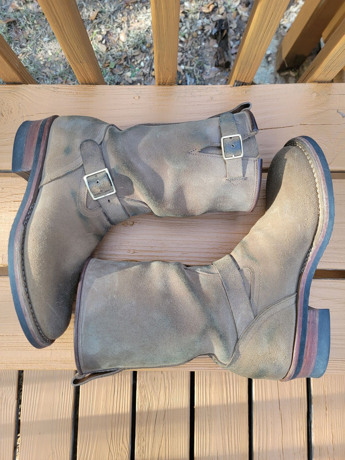 Photo by Tridog on December 2, 2025 of the Nicks Brakeman in Brown CXL Roughout.