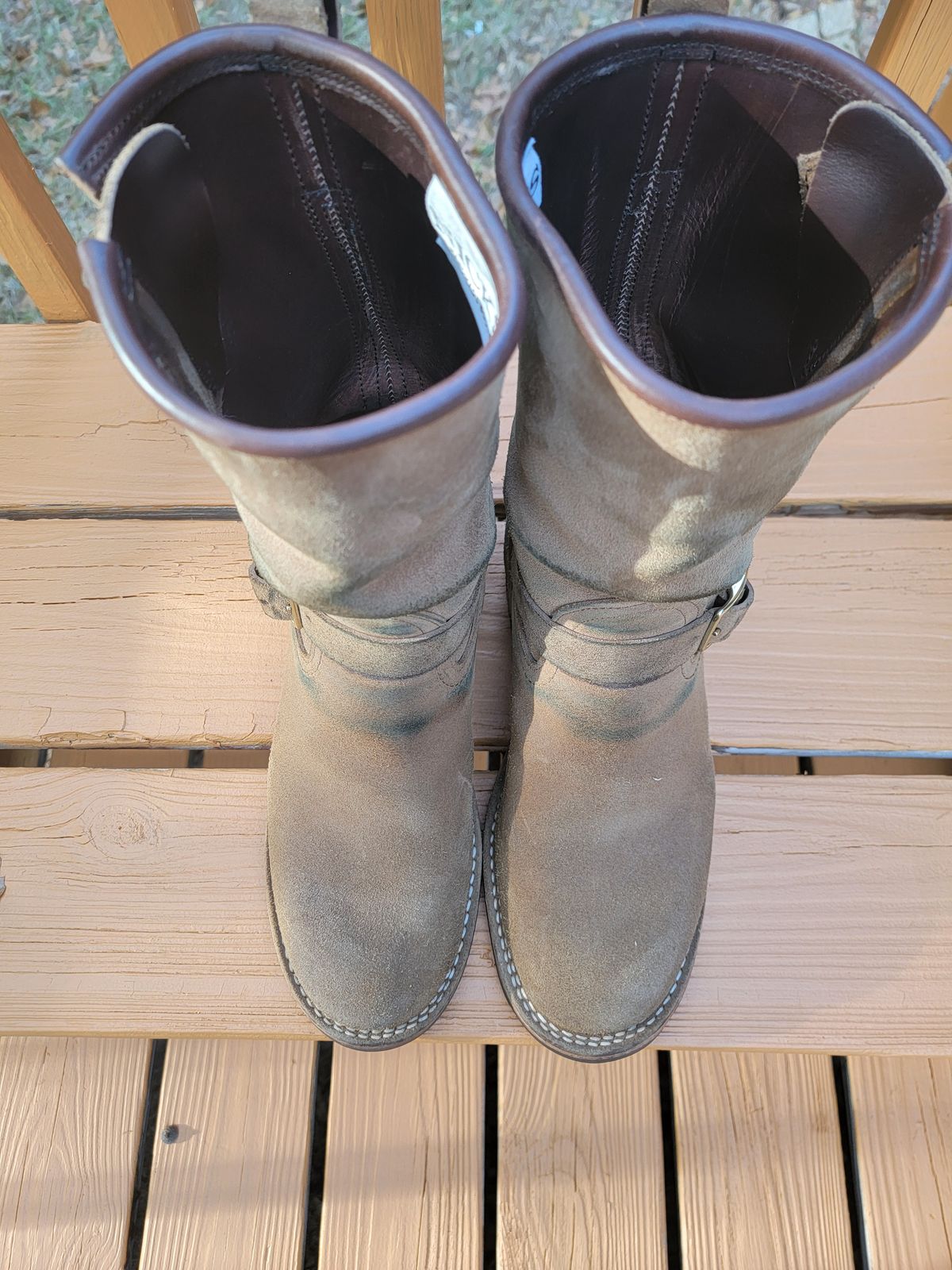 Photo by Tridog on December 2, 2025 of the Nicks Brakeman in Brown CXL Roughout.