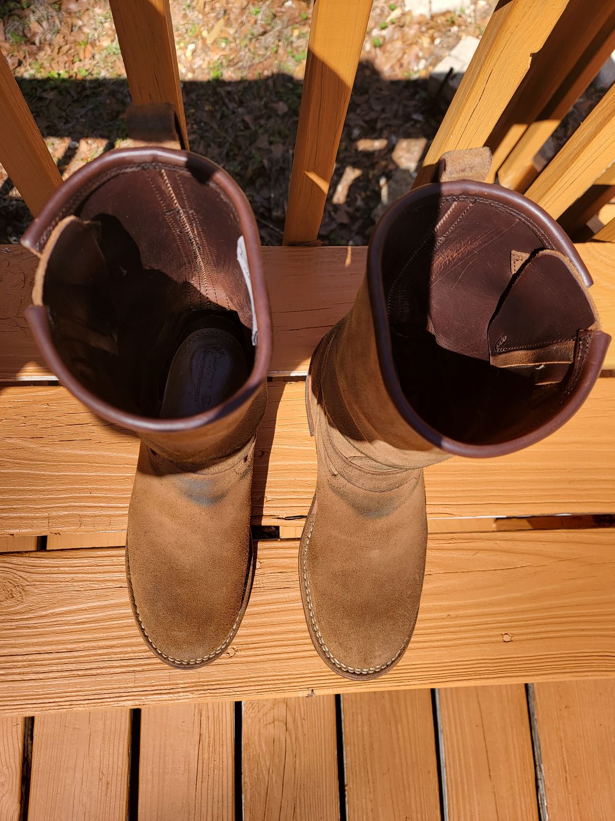 Photo by Tridog on March 1, 2026 of the Nicks Brakeman in Brown CXL Roughout.