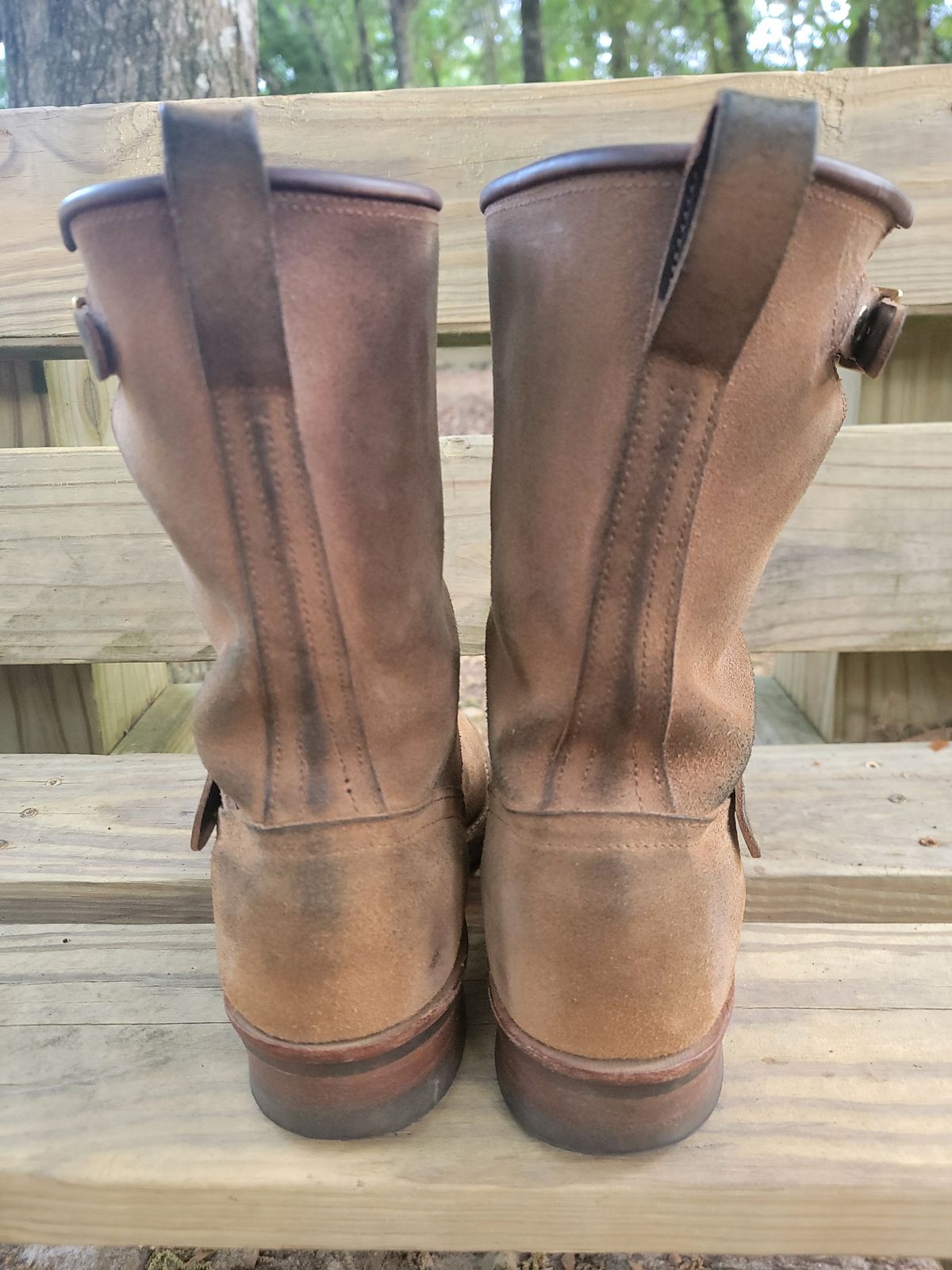 Photo by Tridog on April 4, 2026 of the Nicks Brakeman in Brown CXL Roughout.