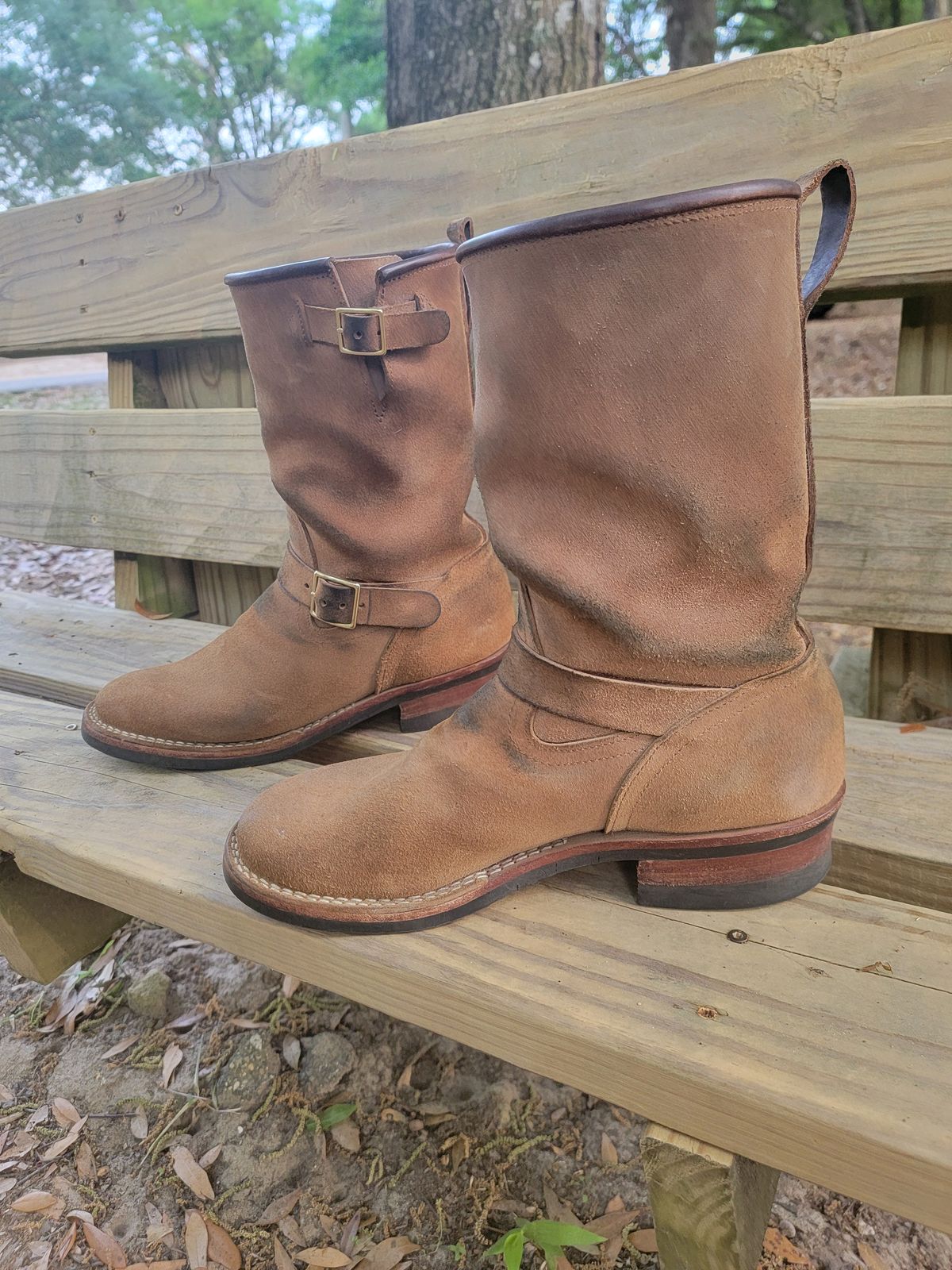 Photo by Tridog on April 4, 2026 of the Nicks Brakeman in Brown CXL Roughout.