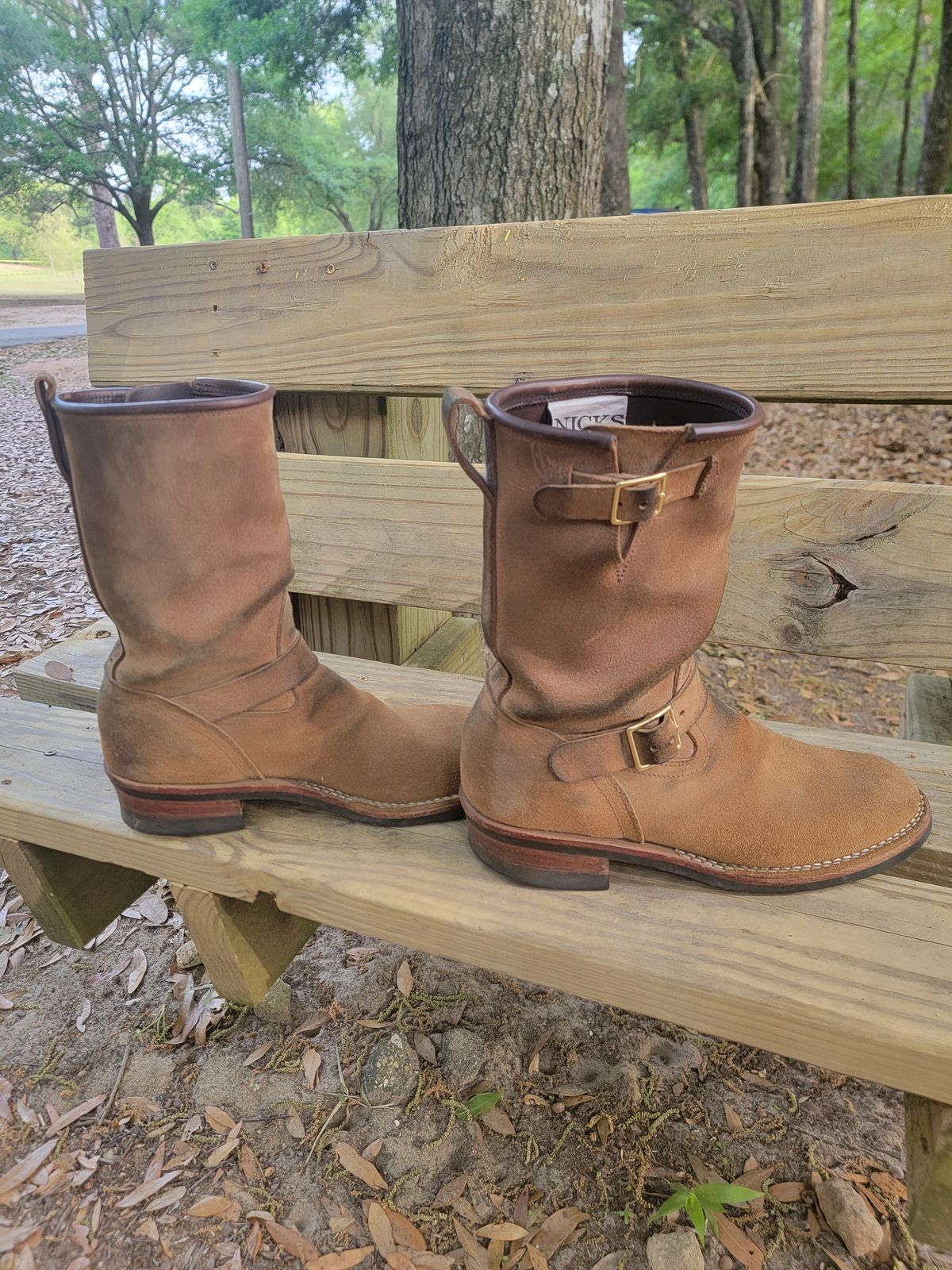 Photo by Tridog on April 4, 2026 of the Nicks Brakeman in Brown CXL Roughout.