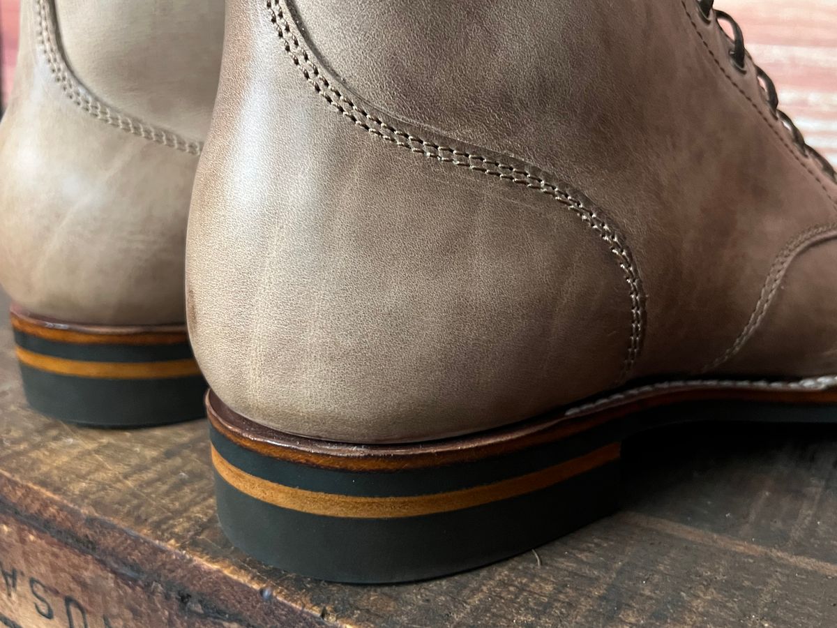 Photo by dieseldoc25 on April 2, 2026 of the Oldspeed MFG Type 1 Service Boot in Horween Natural Chromexcel.