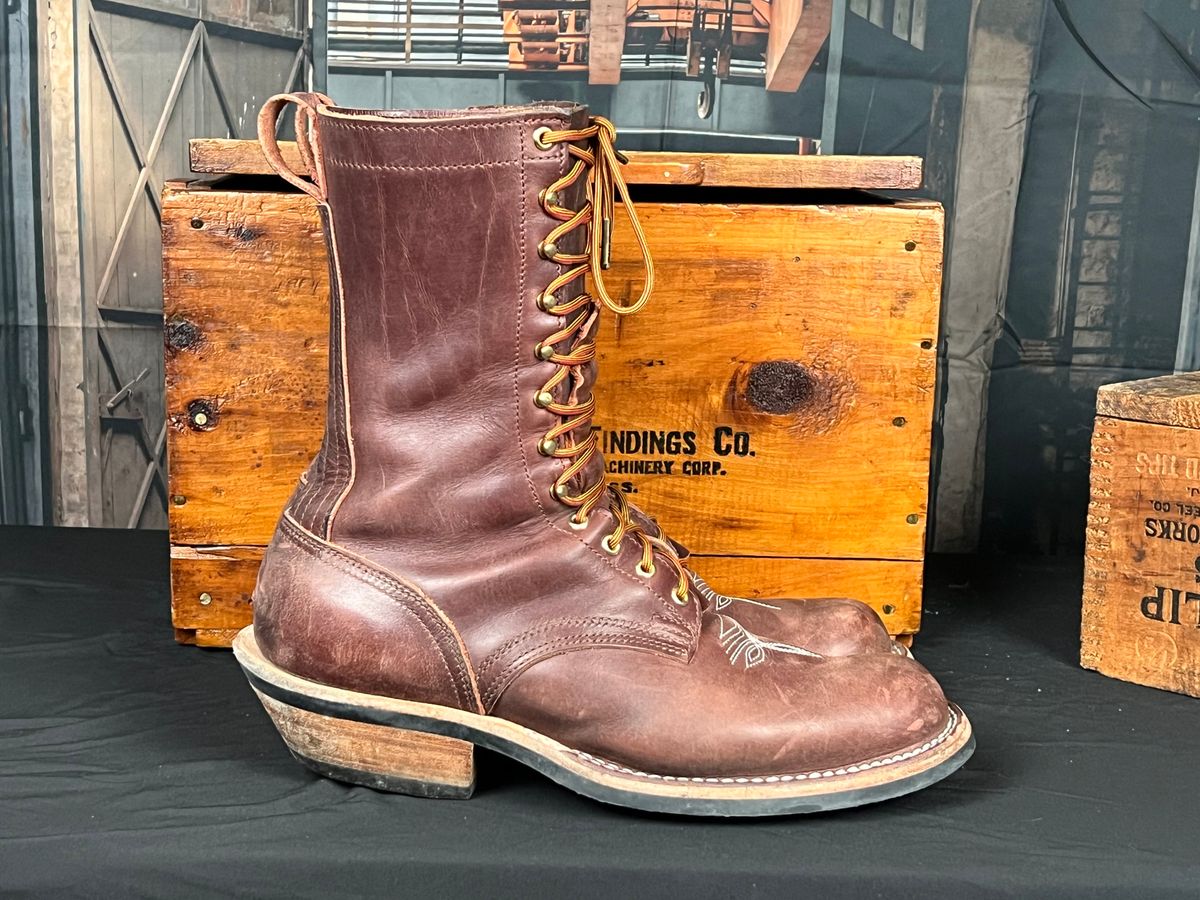 Photo by dieseldoc25 on December 2, 2025 of the Nicks Packer in Horween Timber Roanoke.