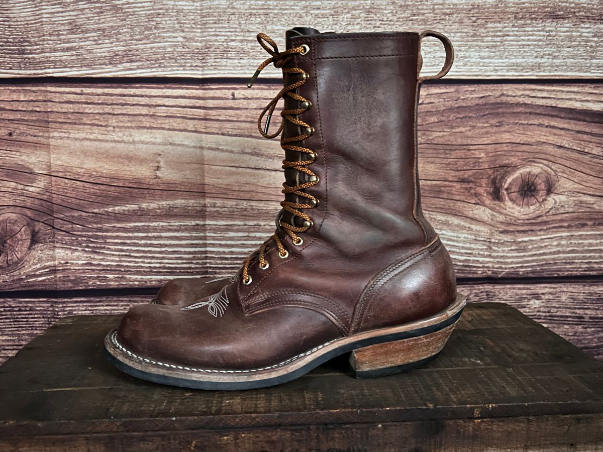 Photo by dieseldoc25 on January 2, 2026 of the Nicks Packer in Horween Timber Roanoke.