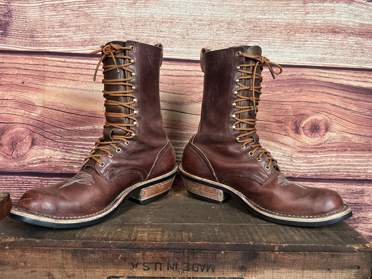 Photo by dieseldoc25 on February 2, 2026 of the Nicks Packer in Horween Timber Roanoke.