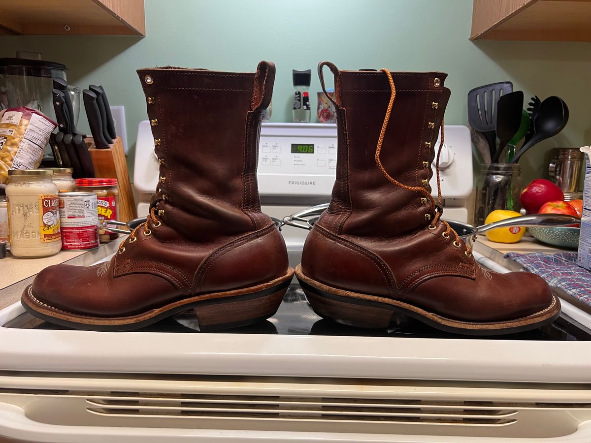 Photo by dieseldoc25 on March 17, 2026 of the Nicks Packer in Horween Timber Roanoke.