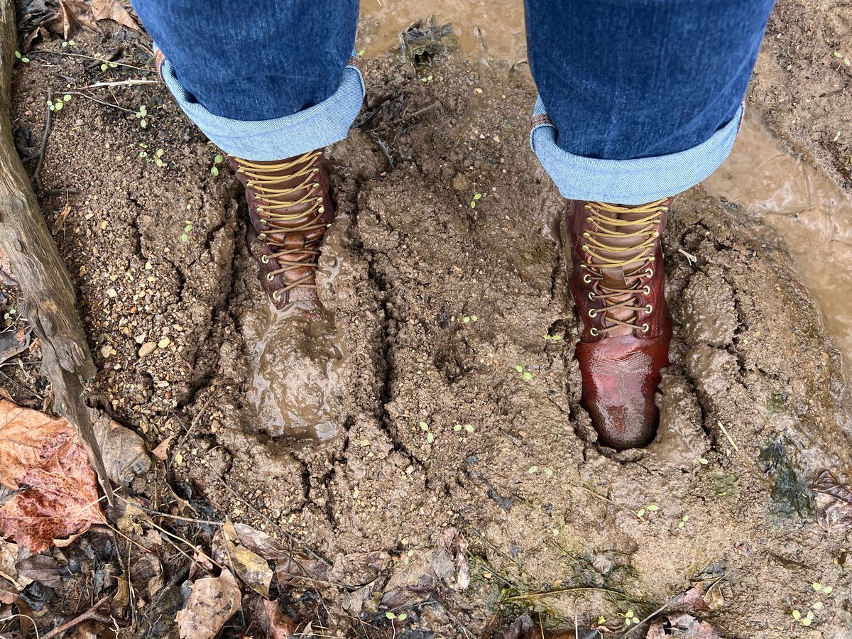 Photo by dieseldoc25 on March 27, 2026 of the Nicks Packer in Horween Timber Roanoke.