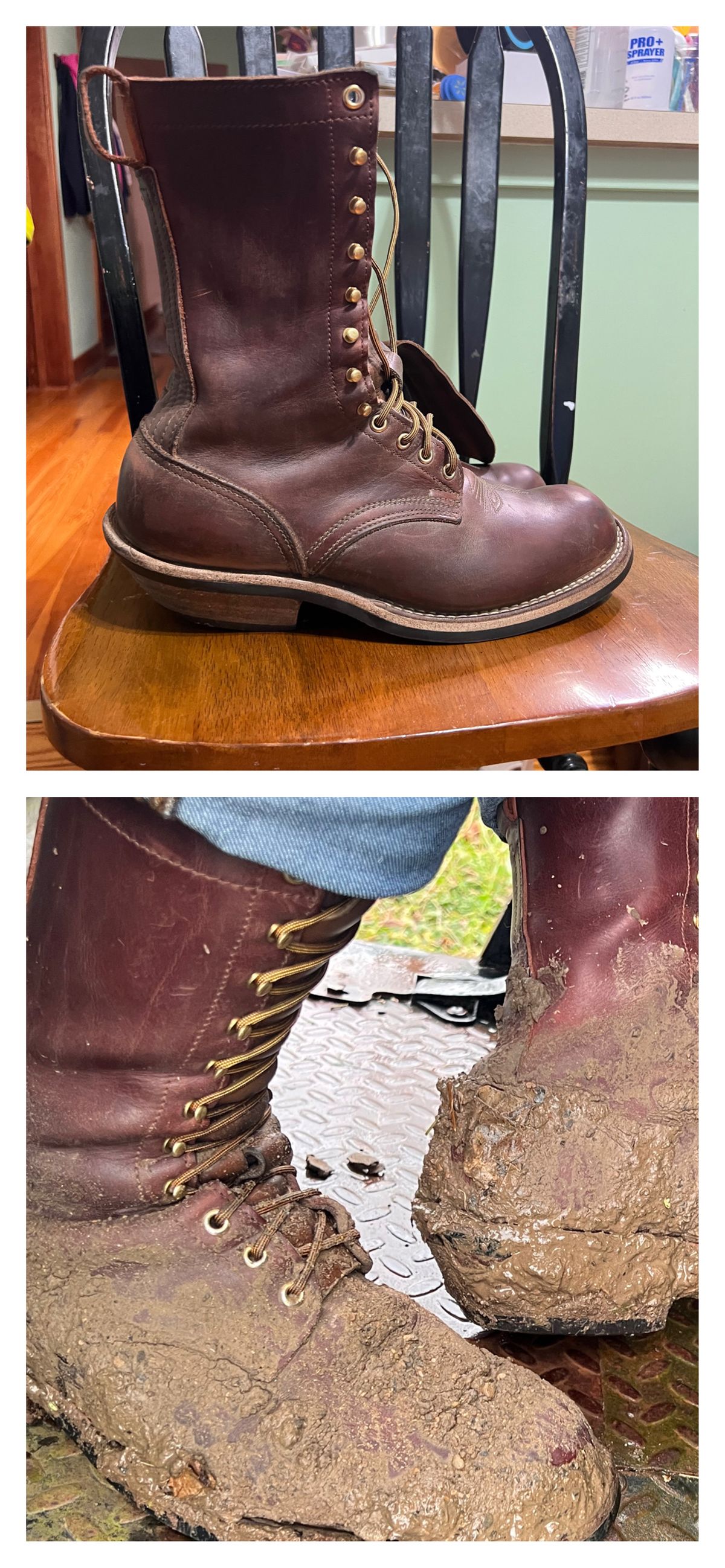 Photo by dieseldoc25 on March 30, 2026 of the Nicks Packer in Horween Timber Roanoke.