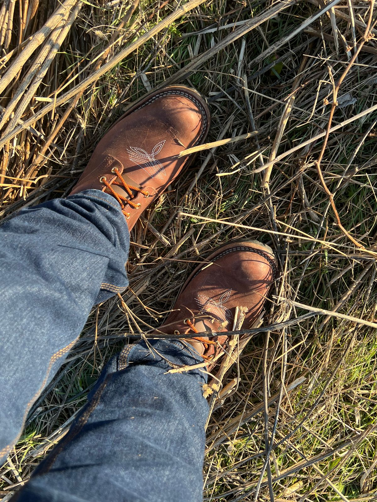 Photo by dieseldoc25 on December 7, 2025 of the Nicks Packer in Horween Timber Roanoke.