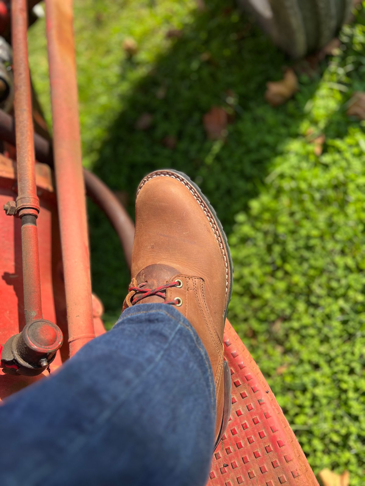 Photo by dieseldoc25 on October 10, 2025 of the Nicks MTO in Horween Whiskey Predator.