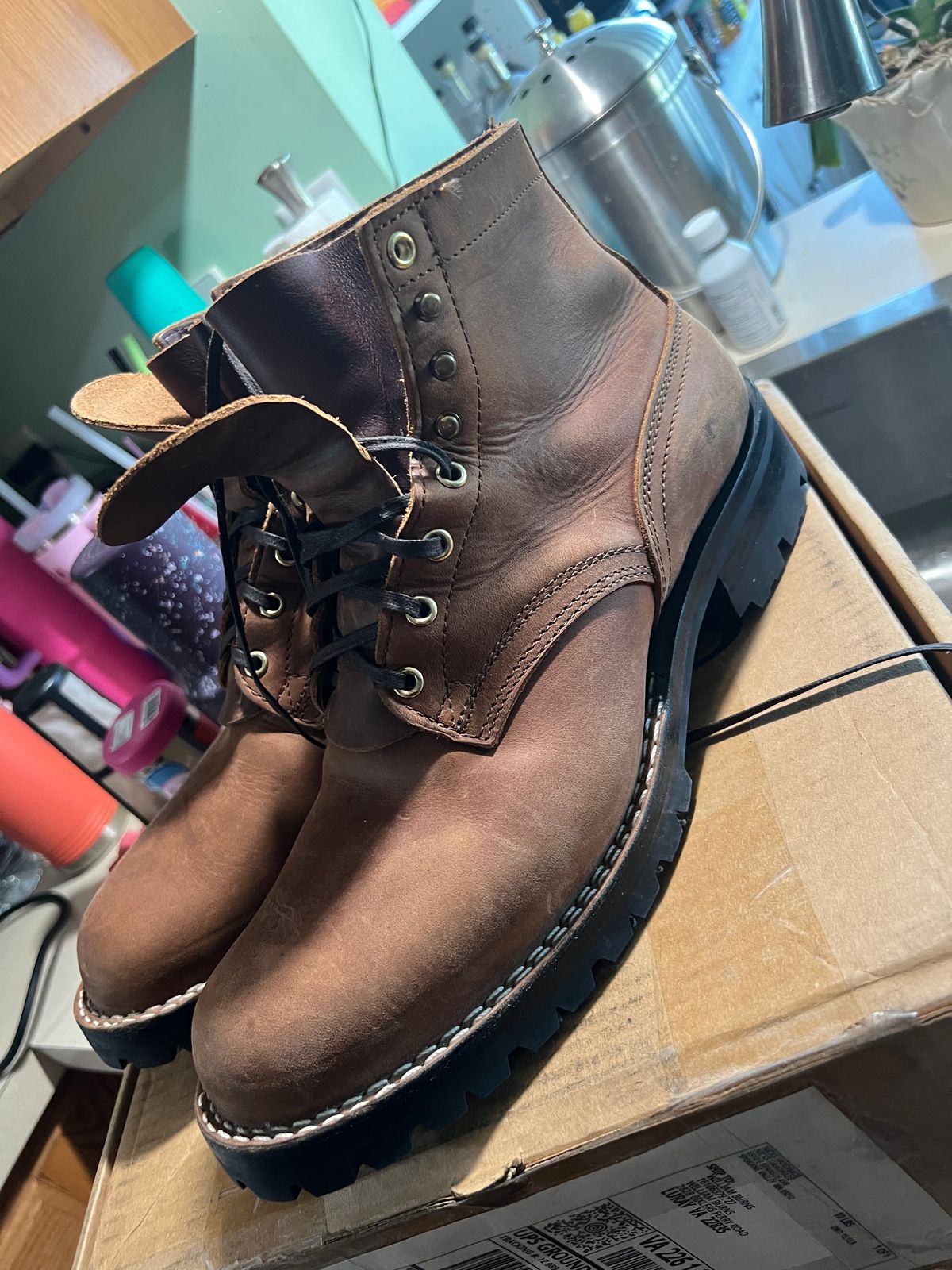 Photo by dieseldoc25 on October 3, 2025 of the Nicks MTO in Horween Whiskey Predator.