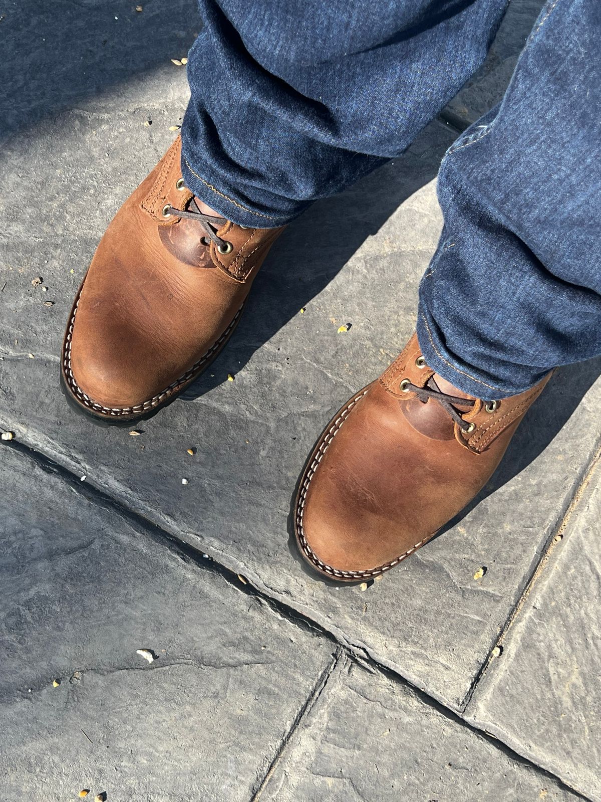 Photo by dieseldoc25 on October 3, 2025 of the Nicks MTO in Horween Whiskey Predator.