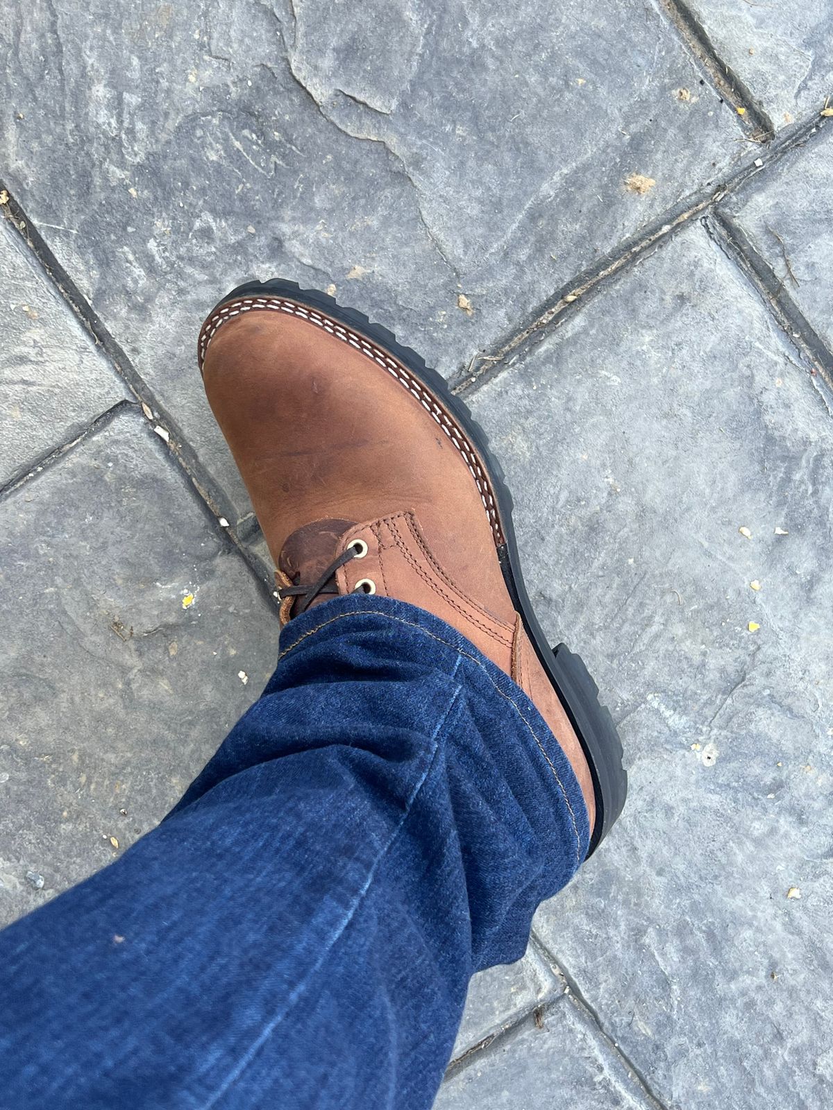 Photo by dieseldoc25 on October 3, 2025 of the Nicks MTO in Horween Whiskey Predator.