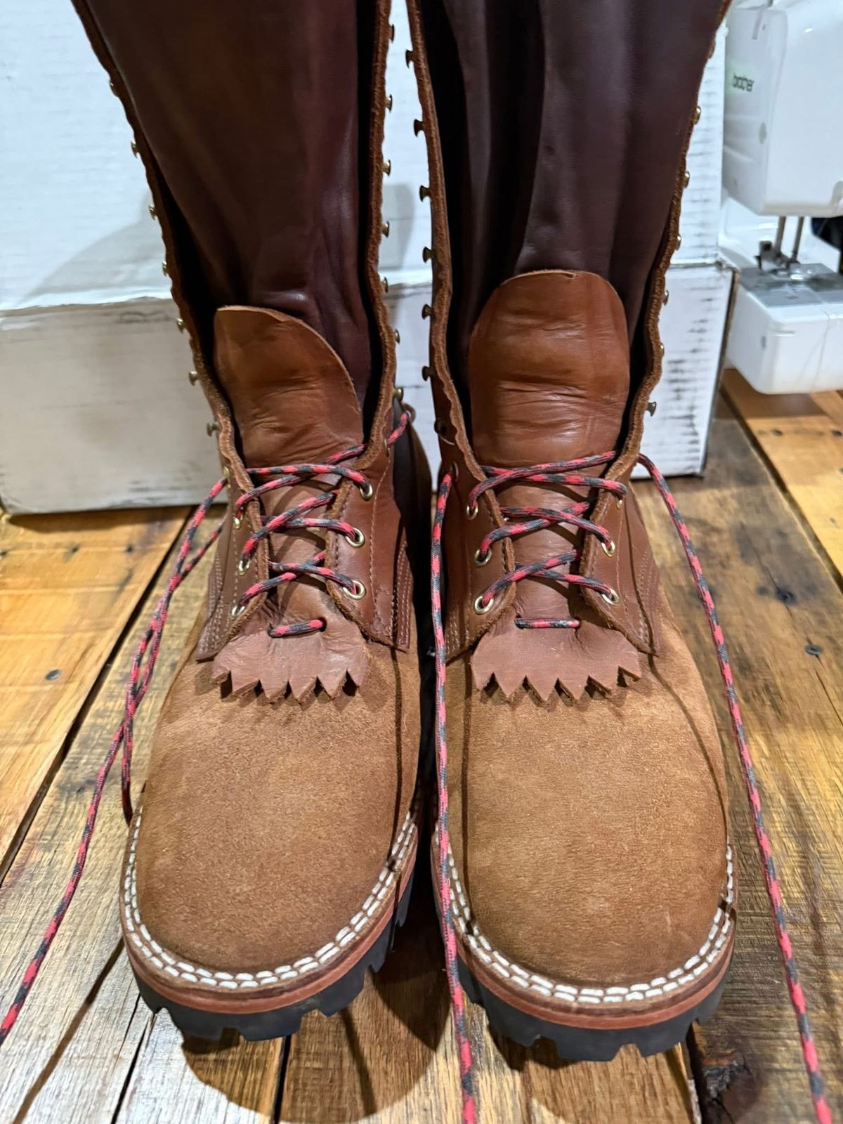 Photo by dieseldoc25 on August 25, 2025 of the Nicks BuilderPro in Seidel 1964 Brown & Seidel 1964 Brown Roughout.