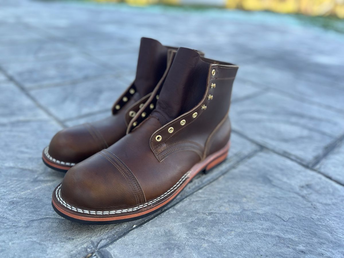 Photo by dieseldoc25 on October 17, 2025 of the Nicks Americana in Horween Shackleton Cognac.
