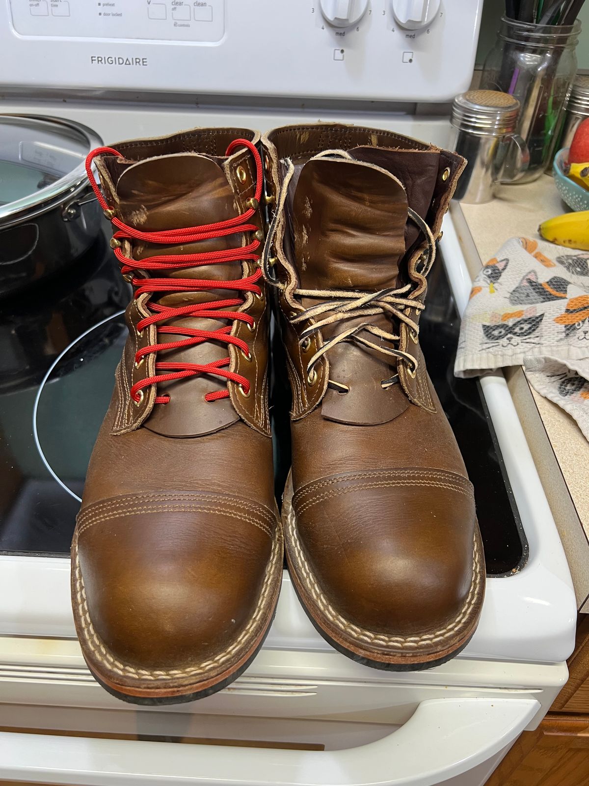 Photo by dieseldoc25 on October 27, 2025 of the Nicks Americana in Horween Shackleton Cognac.