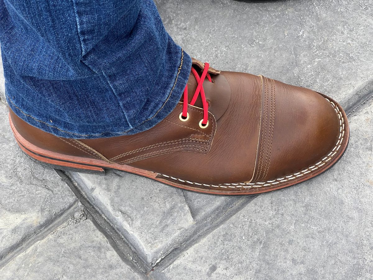 Photo by dieseldoc25 on October 28, 2025 of the Nicks Americana in Horween Shackleton Cognac.