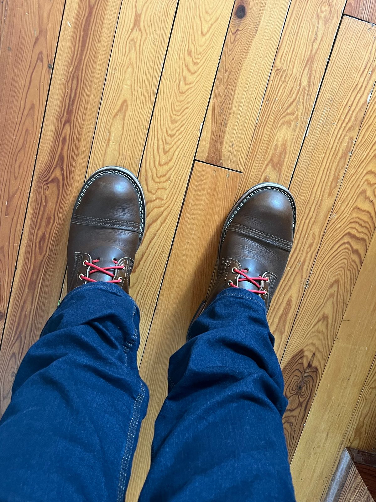 Photo by dieseldoc25 on November 2, 2025 of the Nicks Americana in Horween Shackleton Cognac.