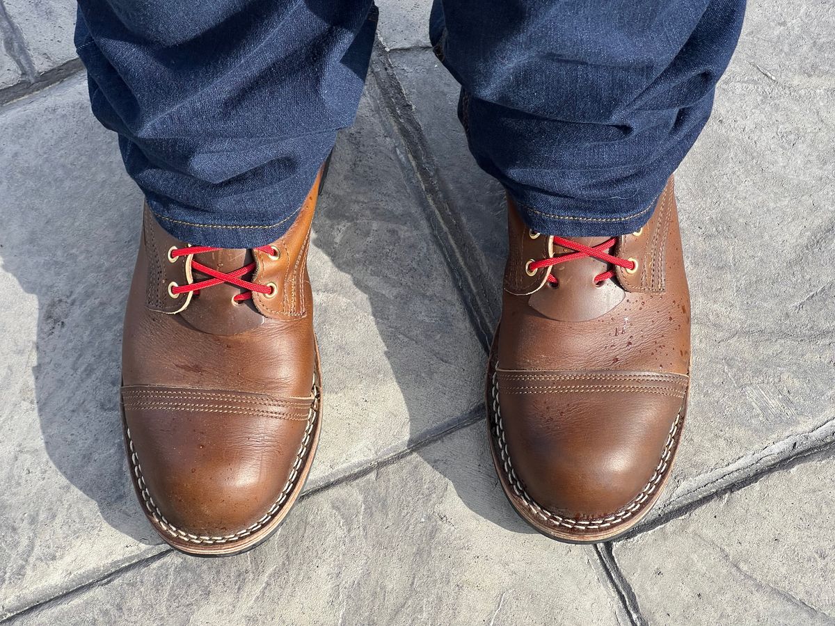 Photo by dieseldoc25 on November 2, 2025 of the Nicks Americana in Horween Shackleton Cognac.