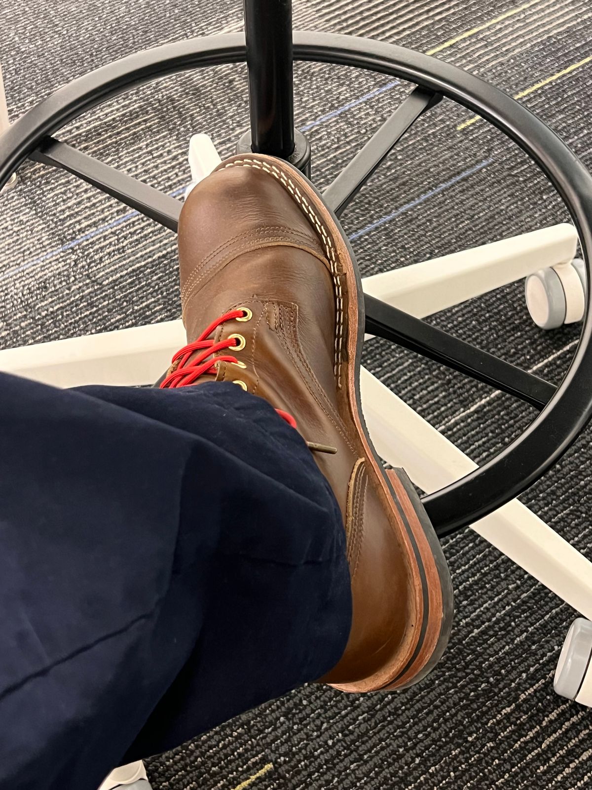 Photo by dieseldoc25 on January 6, 2026 of the Nicks Americana in Horween Shackleton Cognac.