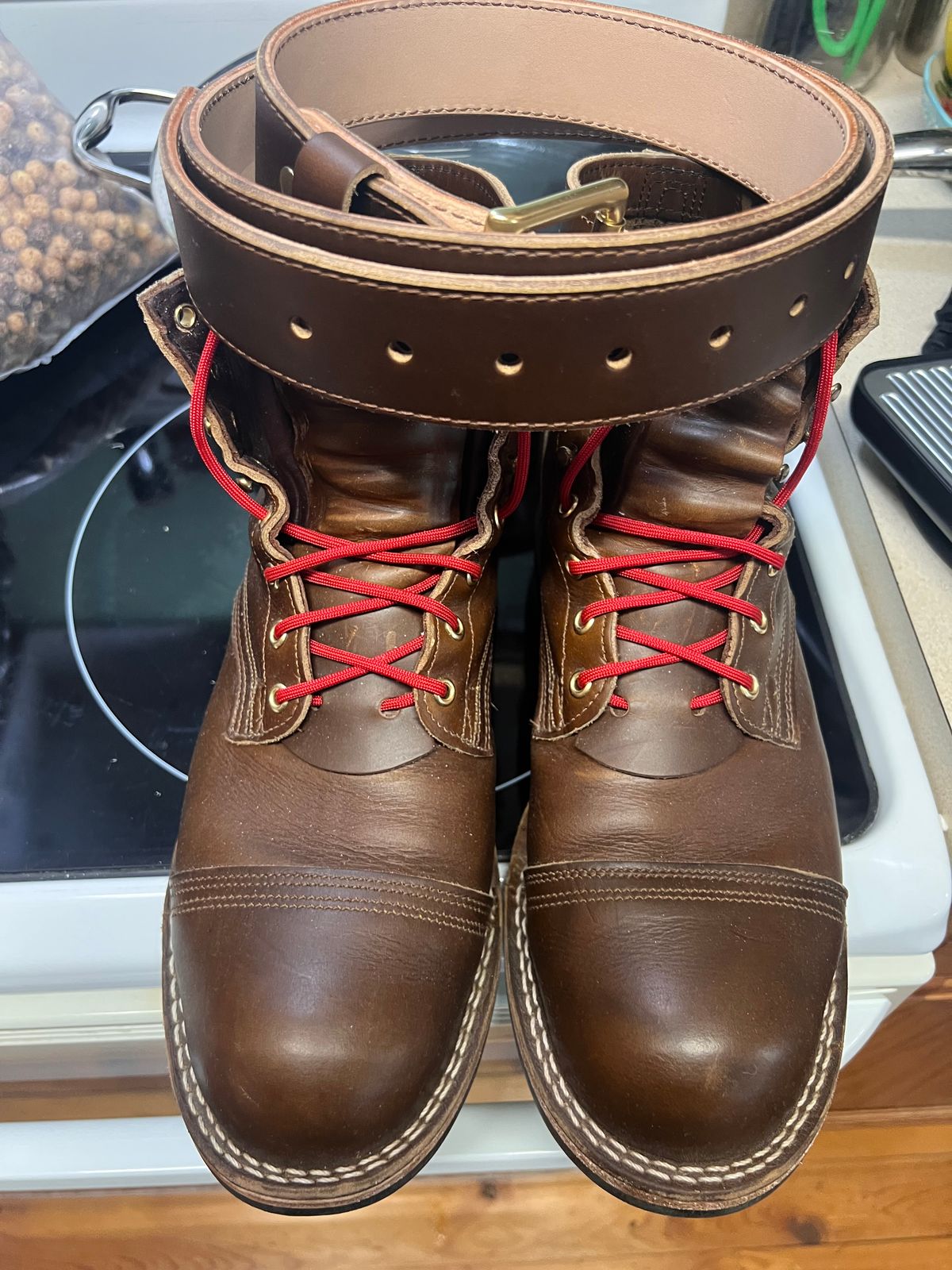 Photo by dieseldoc25 on April 5, 2026 of the Nicks Americana in Horween Shackleton Cognac.