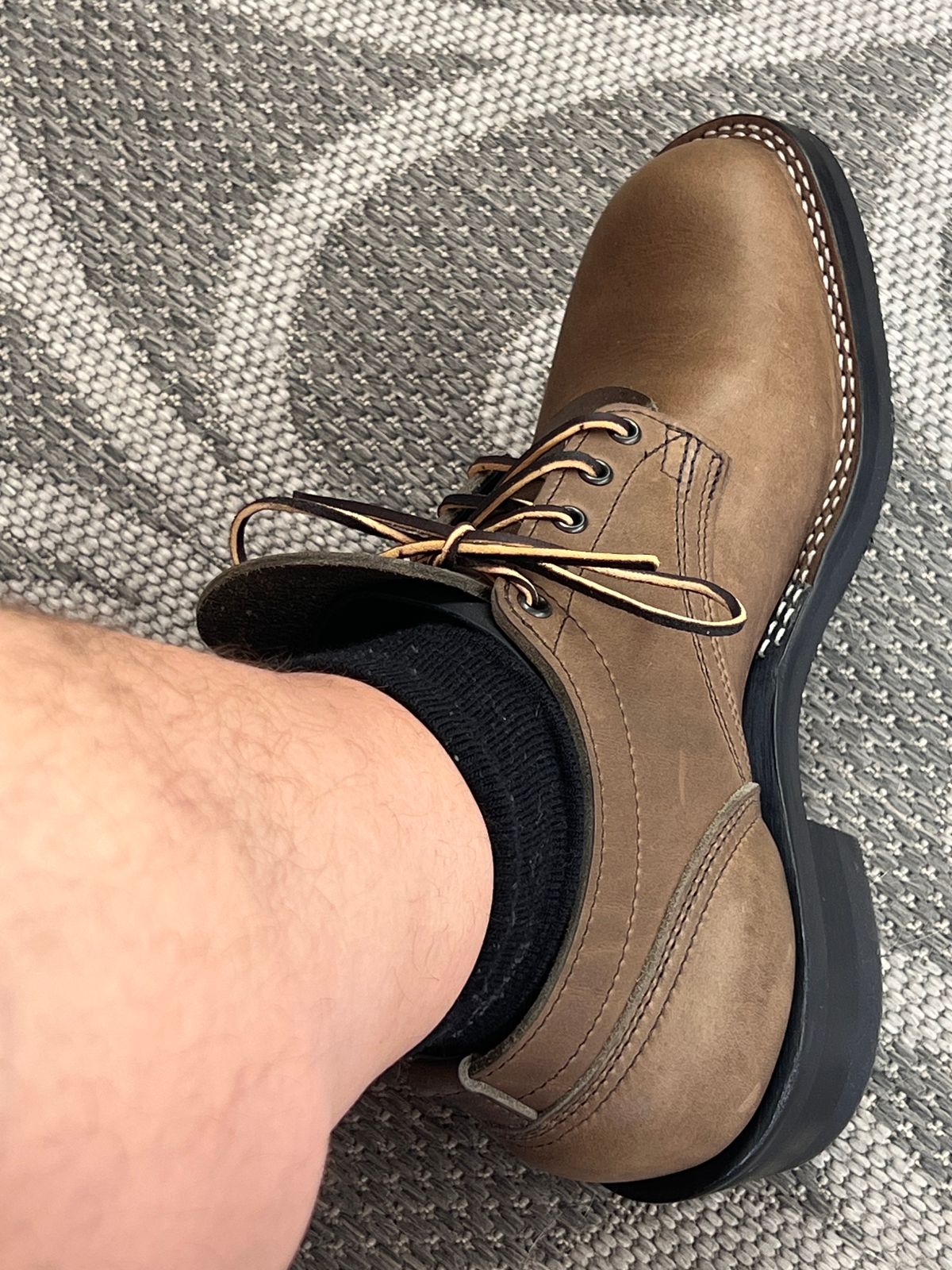 Photo by dieseldoc25 on June 30, 2026 of the Nicks Manito in Horween Spokane steel.
