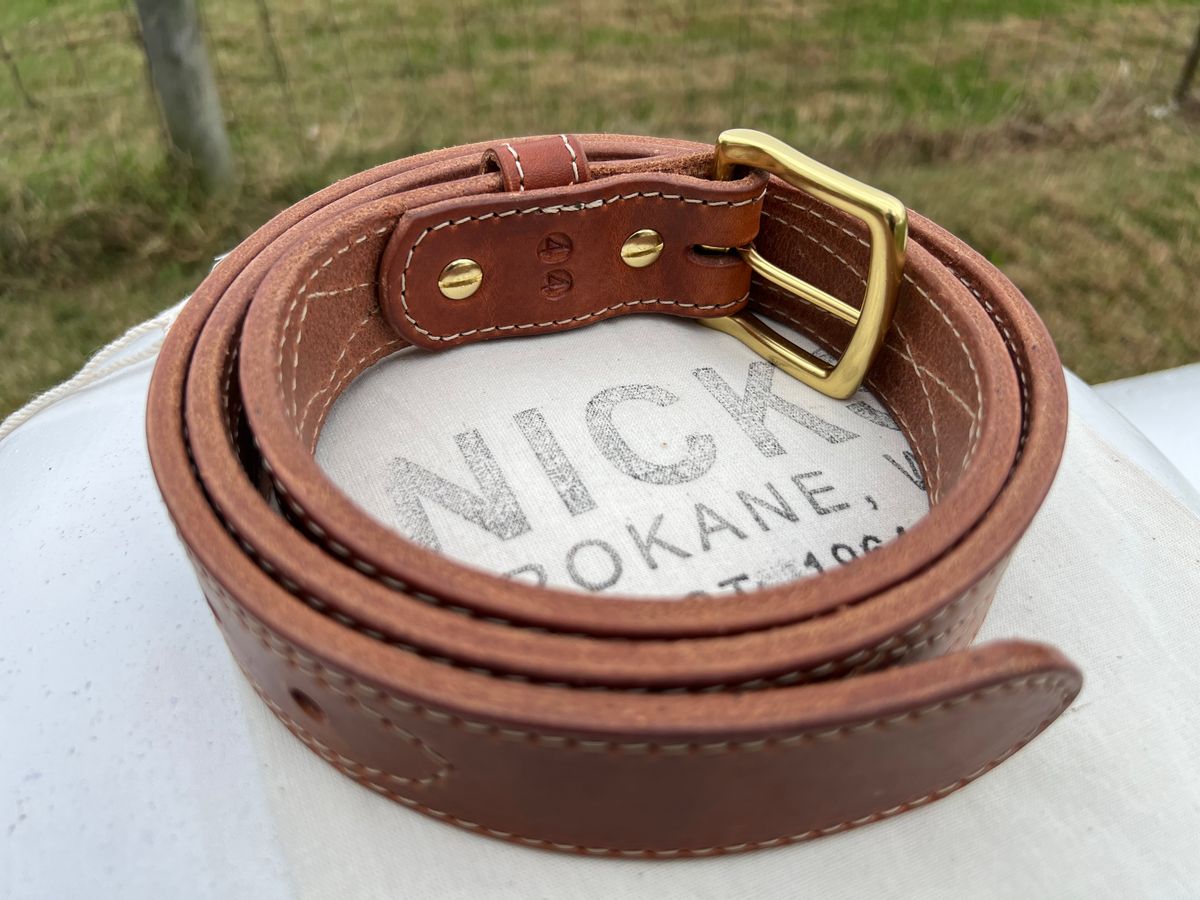 Photo by dieseldoc25 on October 21, 2025 of the Nicks Appaloosa Gunslinger in Wickett & Craig Natural Double Stuffed.
