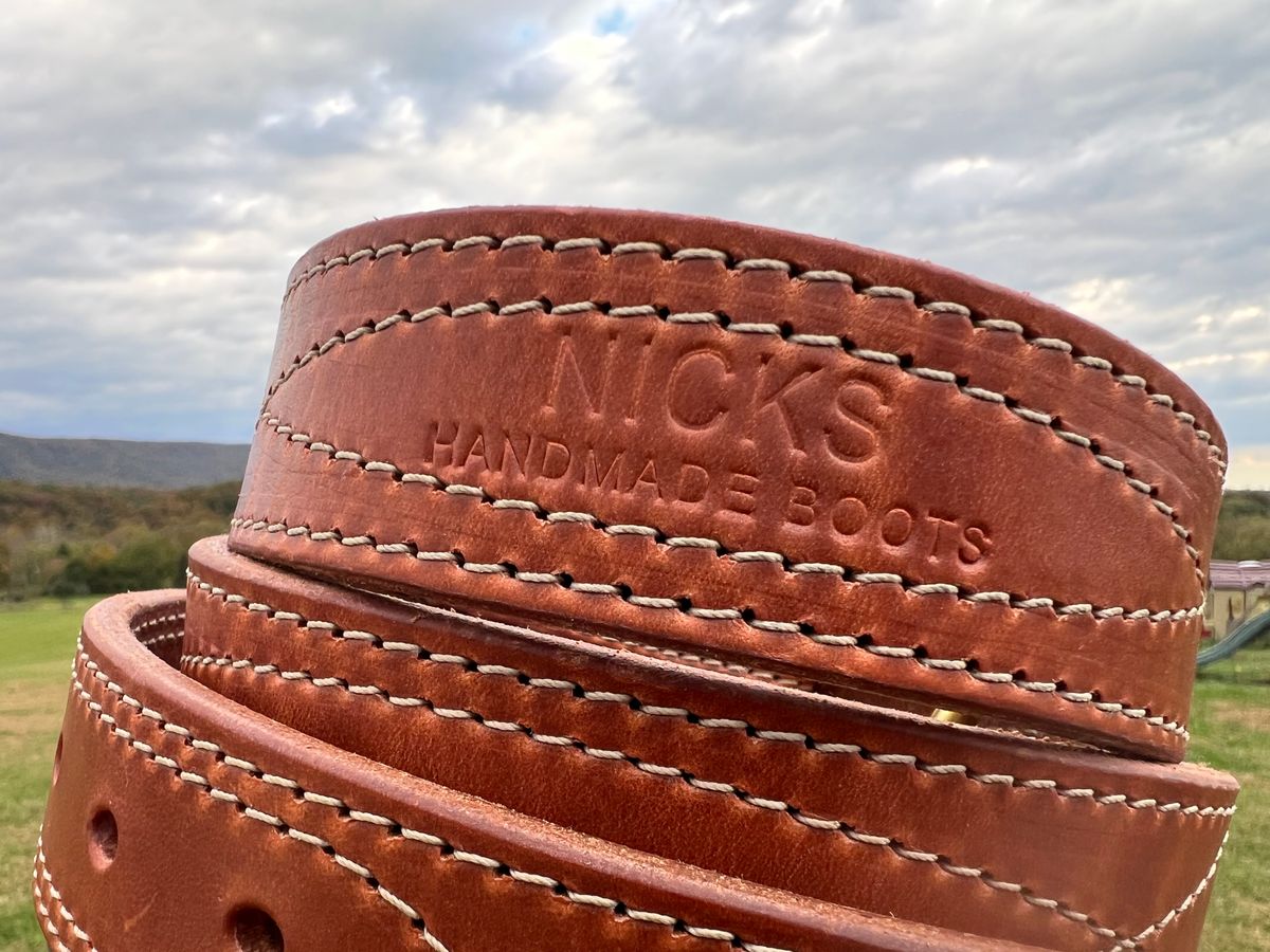 Photo by dieseldoc25 on October 21, 2025 of the Nicks Appaloosa Gunslinger in Wickett & Craig Natural Double Stuffed.