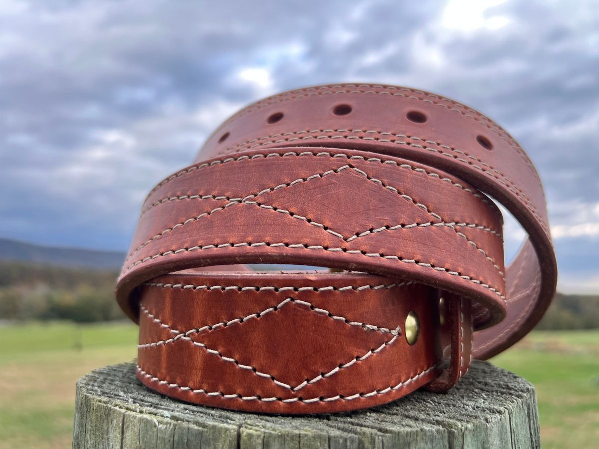 Photo by dieseldoc25 on October 21, 2025 of the Nicks Appaloosa Gunslinger in Wickett & Craig Natural Double Stuffed.