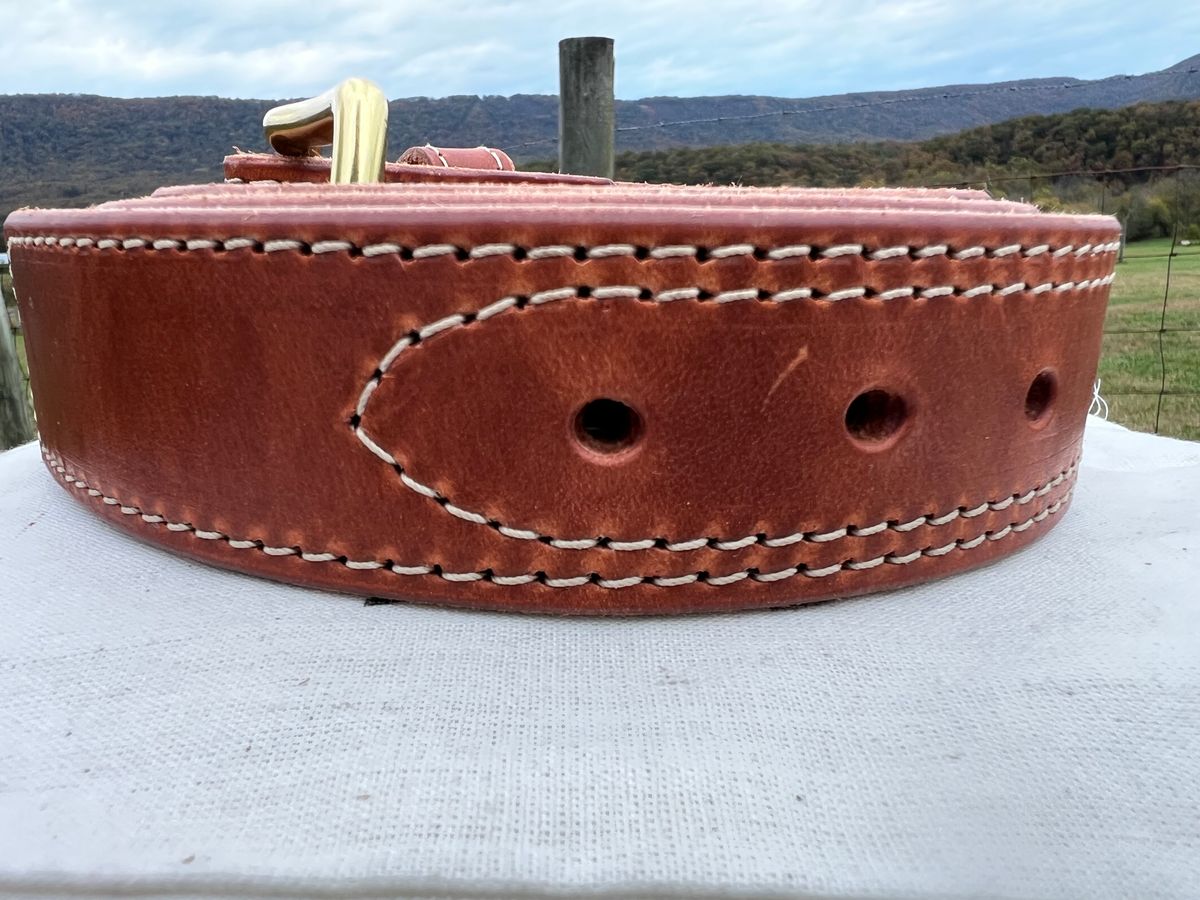 Photo by dieseldoc25 on October 21, 2025 of the Nicks Appaloosa Gunslinger in Wickett & Craig Natural Double Stuffed.