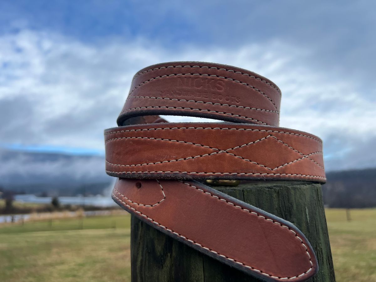 Photo by dieseldoc25 on December 2, 2025 of the Nicks Appaloosa Gunslinger in Wickett & Craig Natural Double Stuffed.