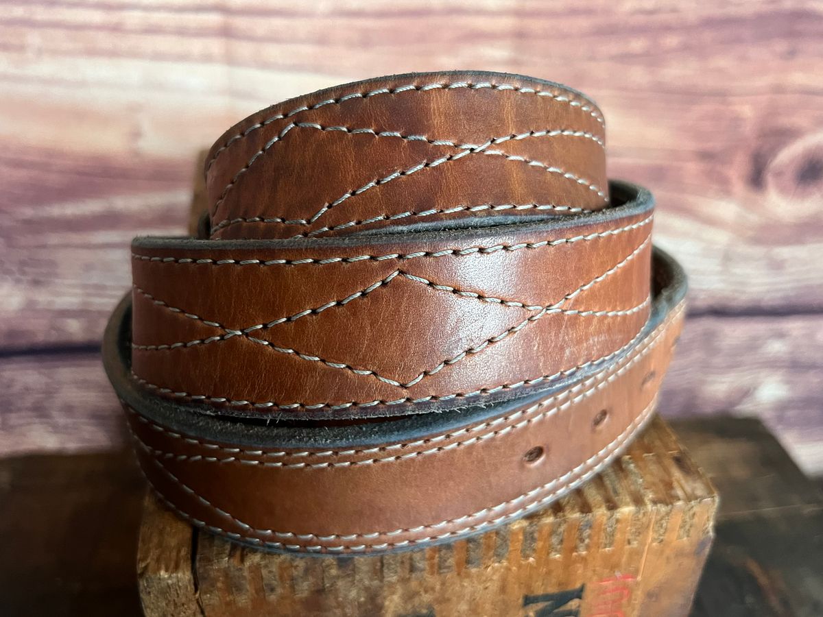 Photo by dieseldoc25 on January 2, 2026 of the Nicks Appaloosa Gunslinger in Wickett & Craig Natural Double Stuffed.